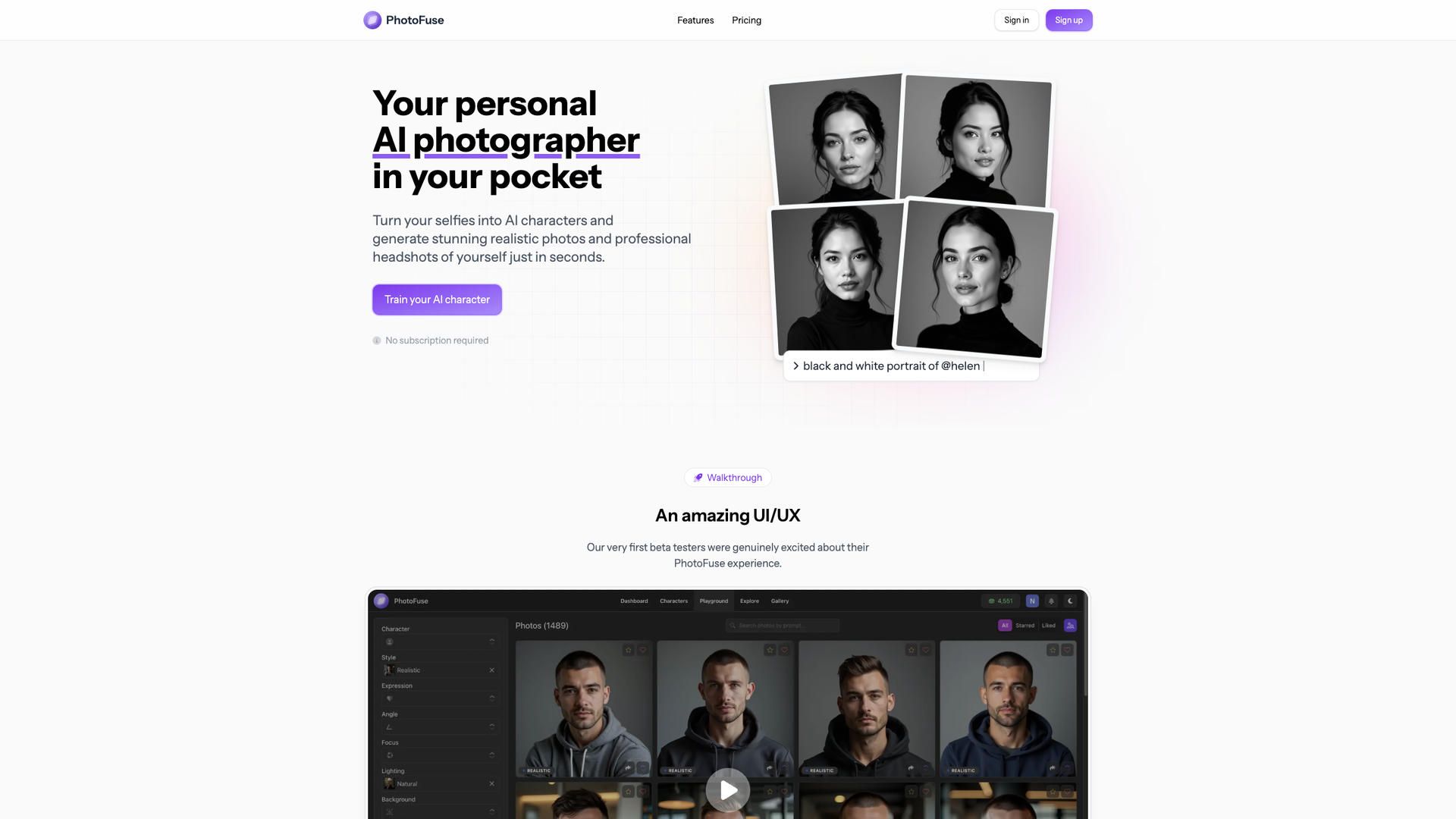 PhotoFuse AI screenshot