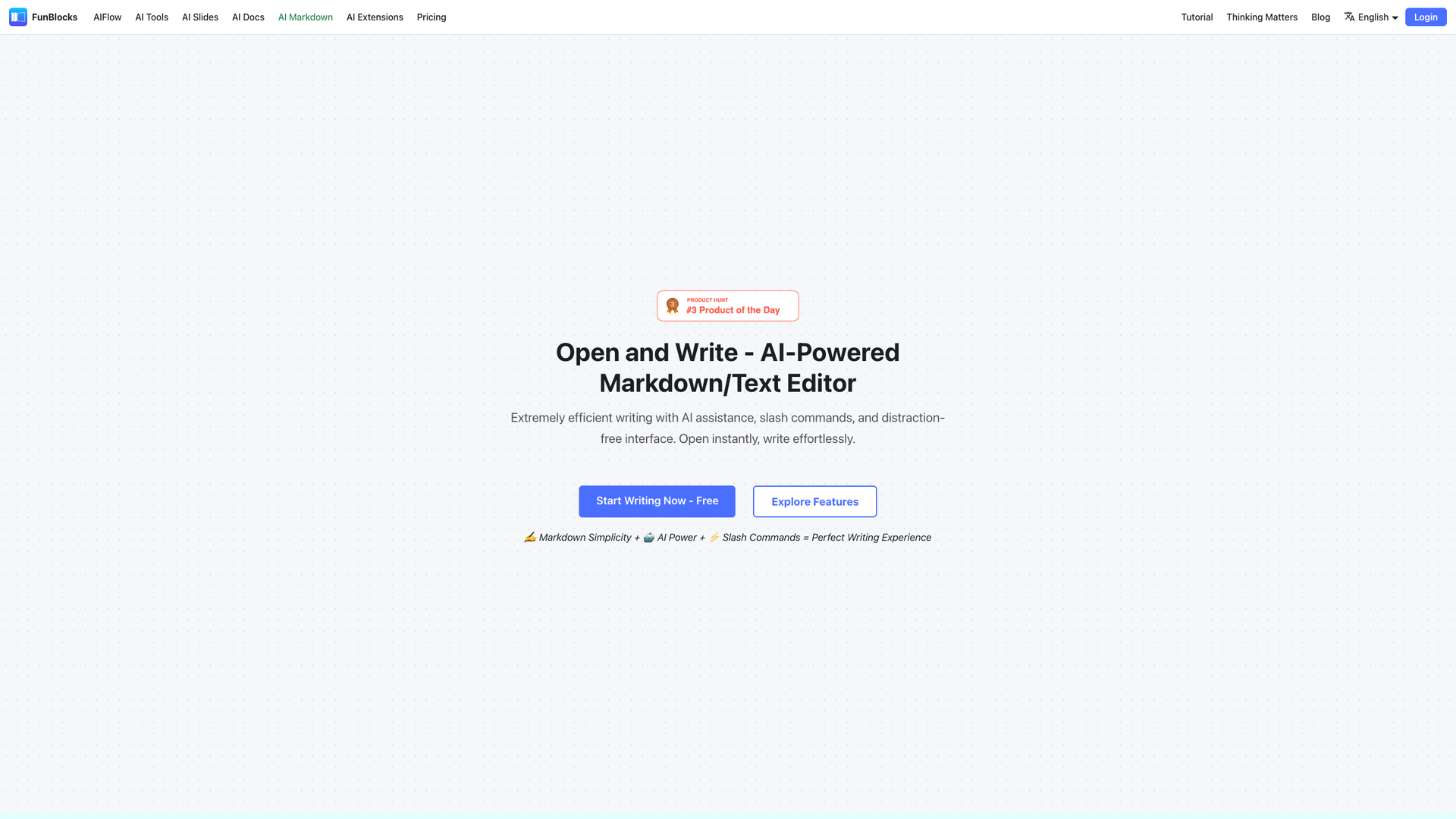 FunBlocks AI Markdown screenshot