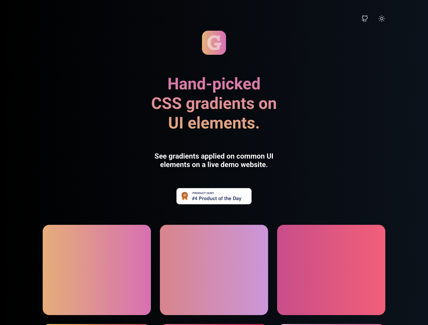 Gradientos screenshot