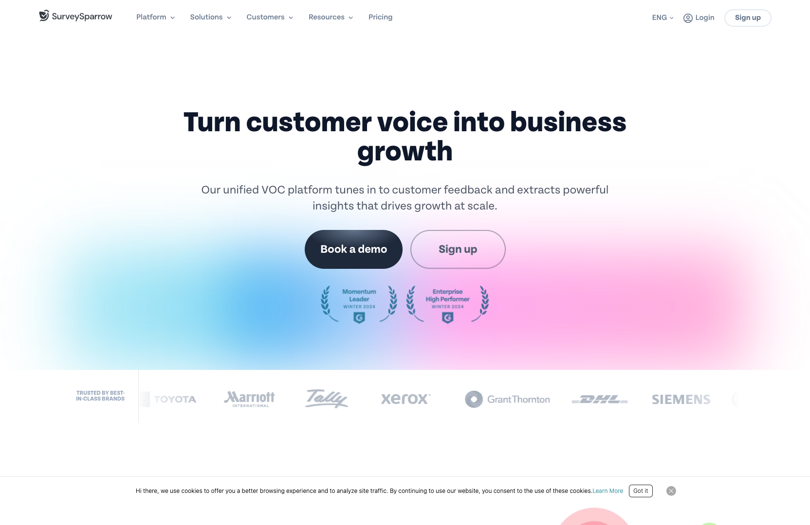 SurveySparrow screenshot