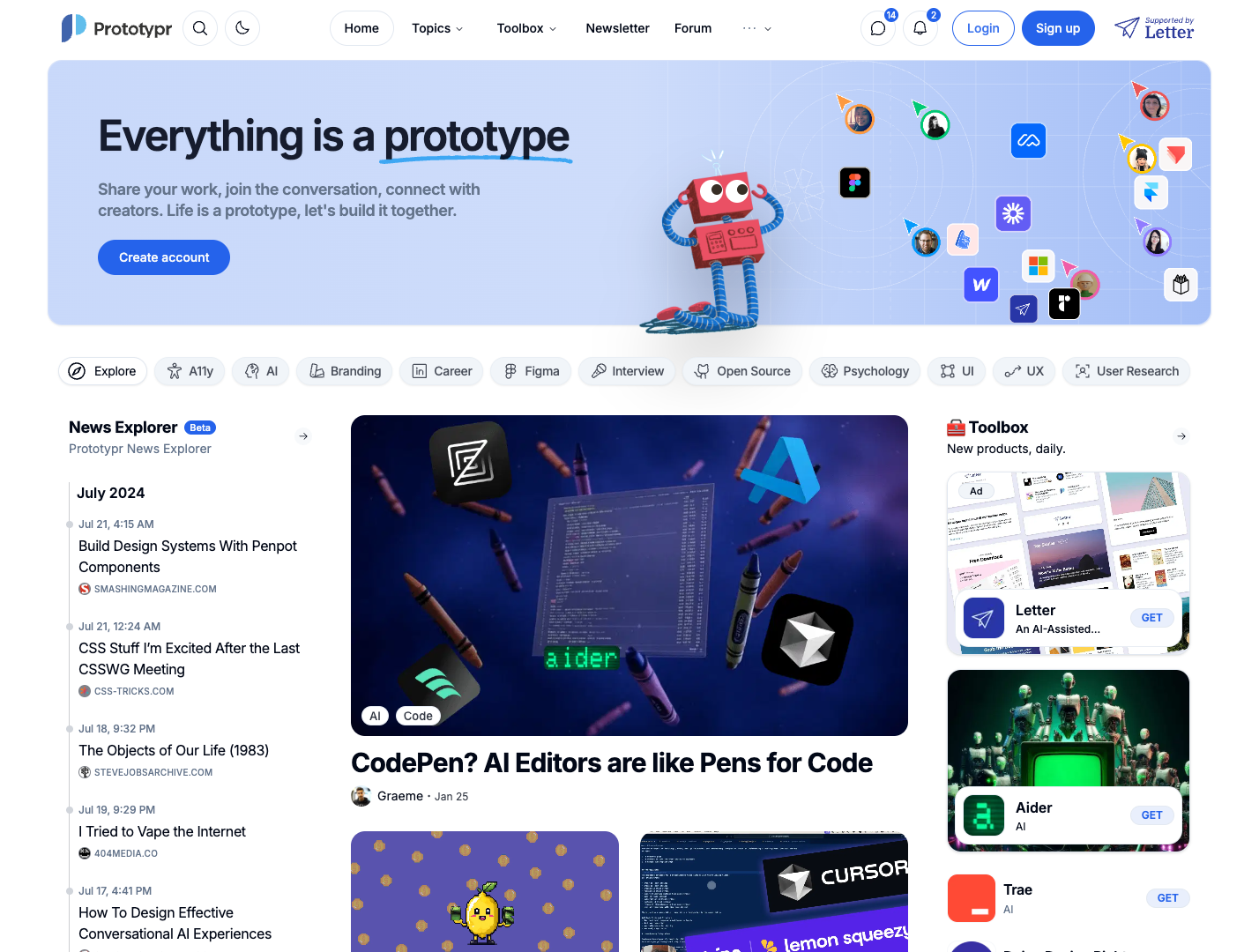 Prototypr screenshot