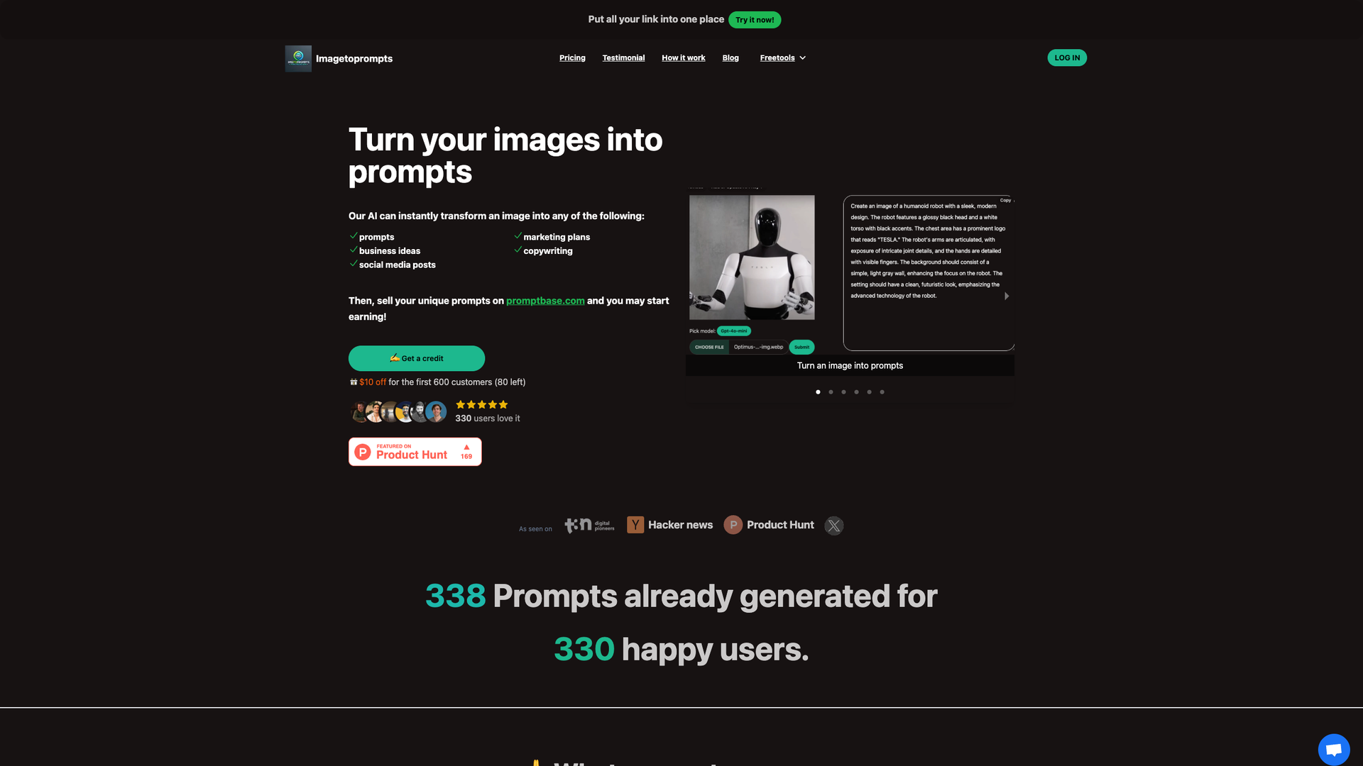 Imagetoprompts screenshot