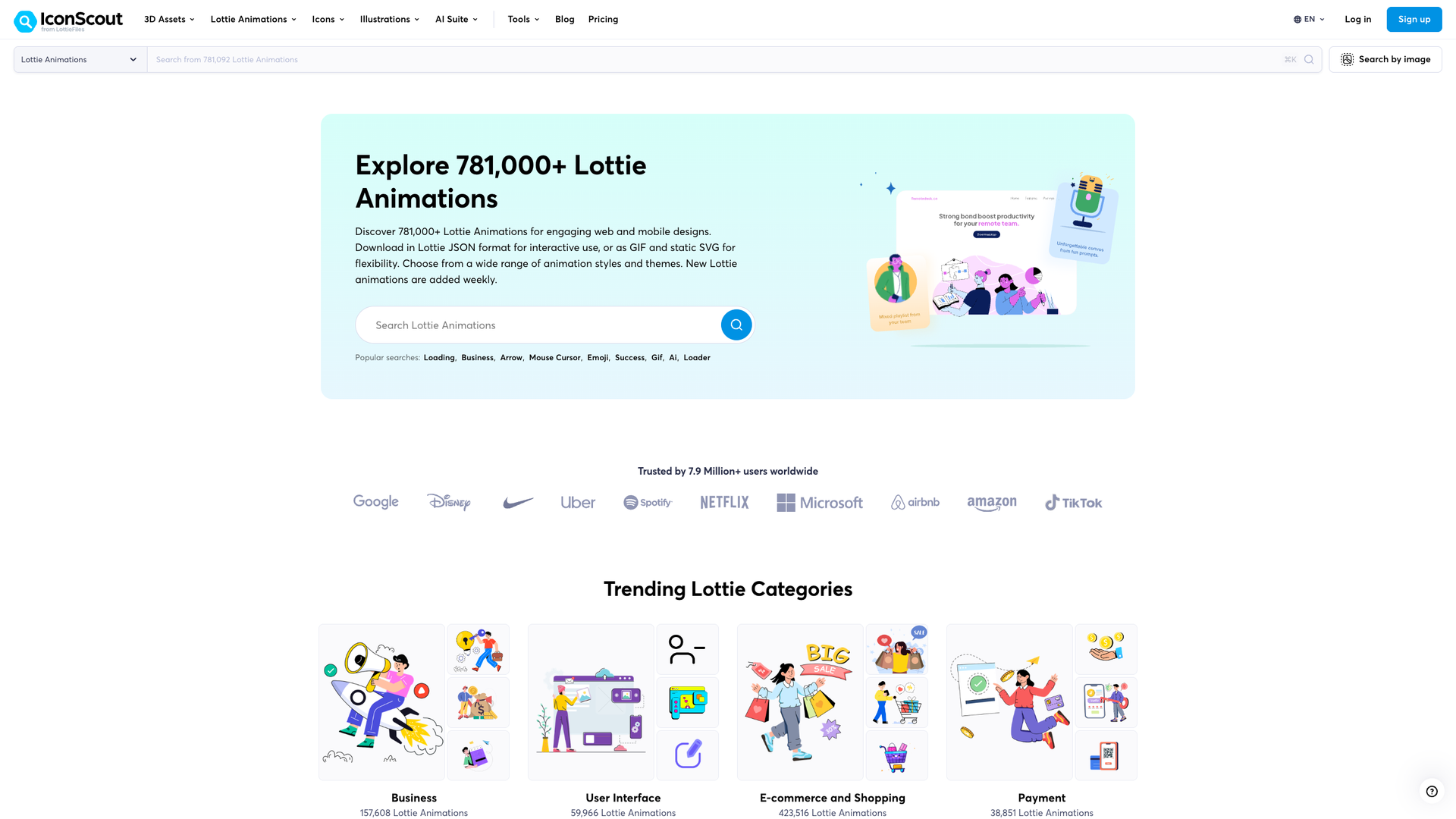 770,000+ Lottie Animations screenshot