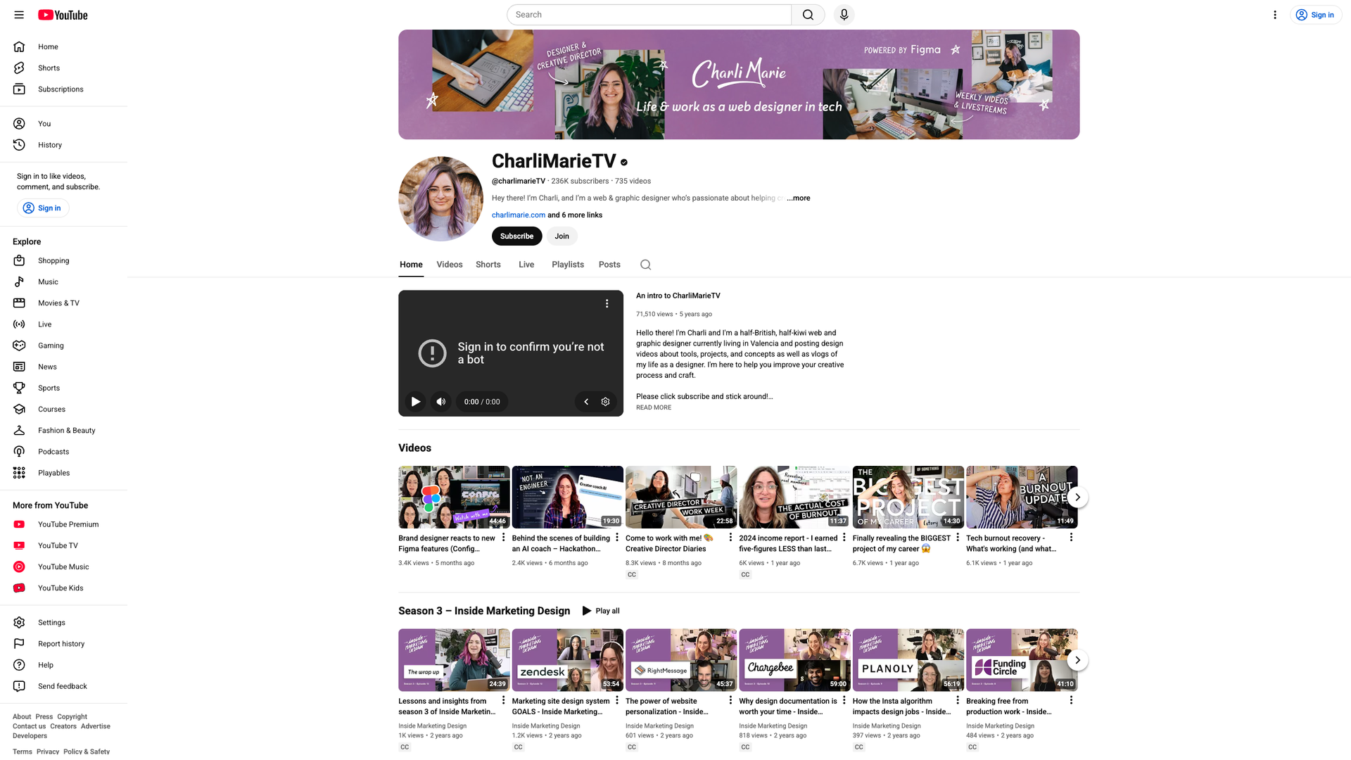 CharliMarieTV screenshot