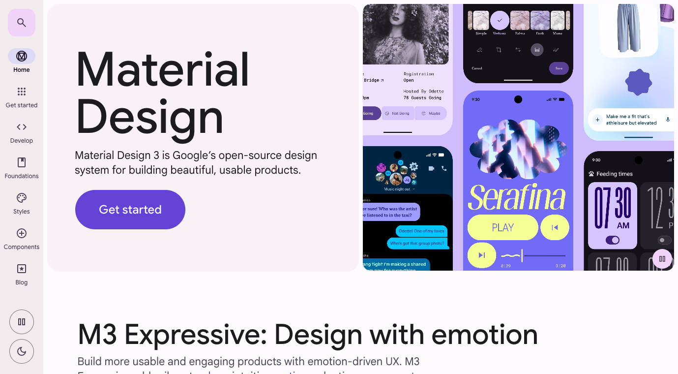 Material Design 3 screenshot