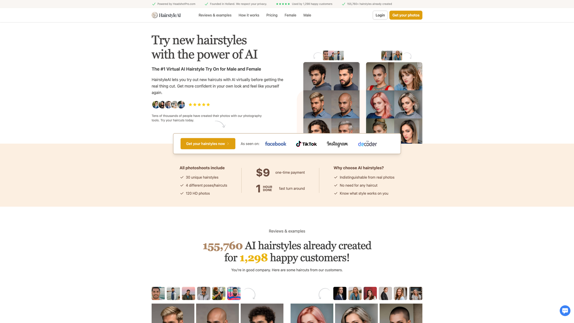 Hairstyle AI screenshot