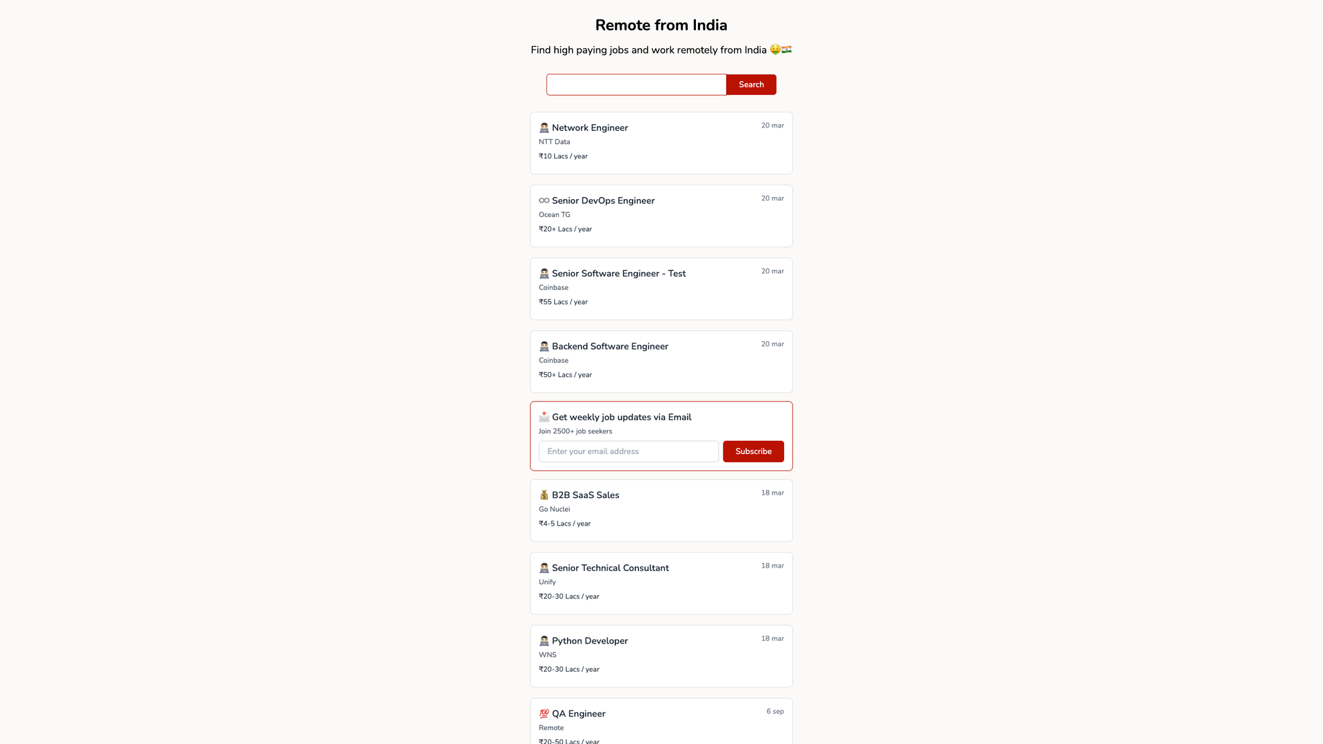 RemoteFromIndia screenshot