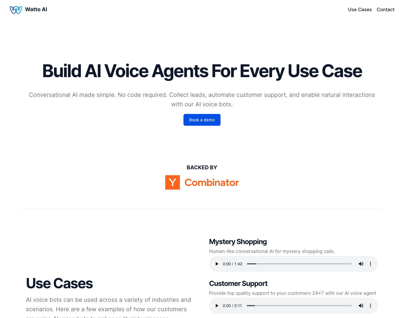 AI Voice Agent Builder screenshot