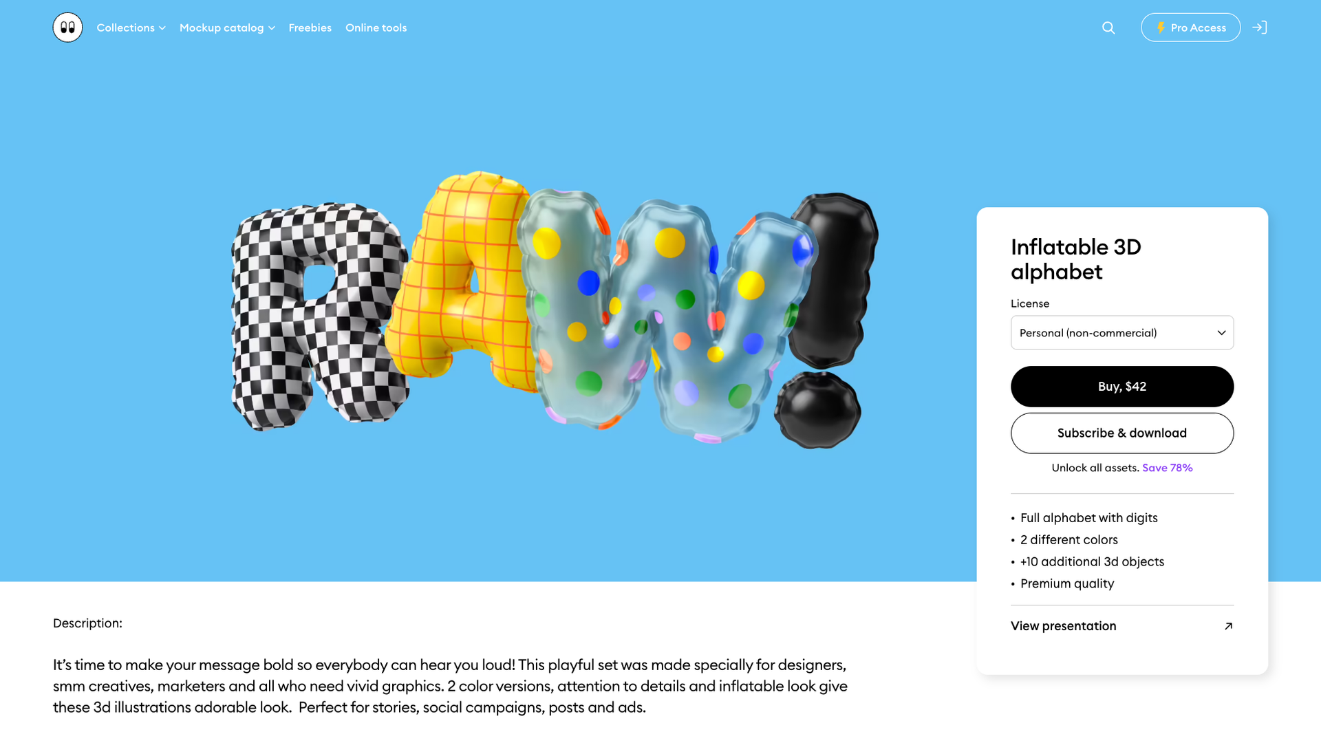 Inflatable 3D Alphabet Pack screenshot