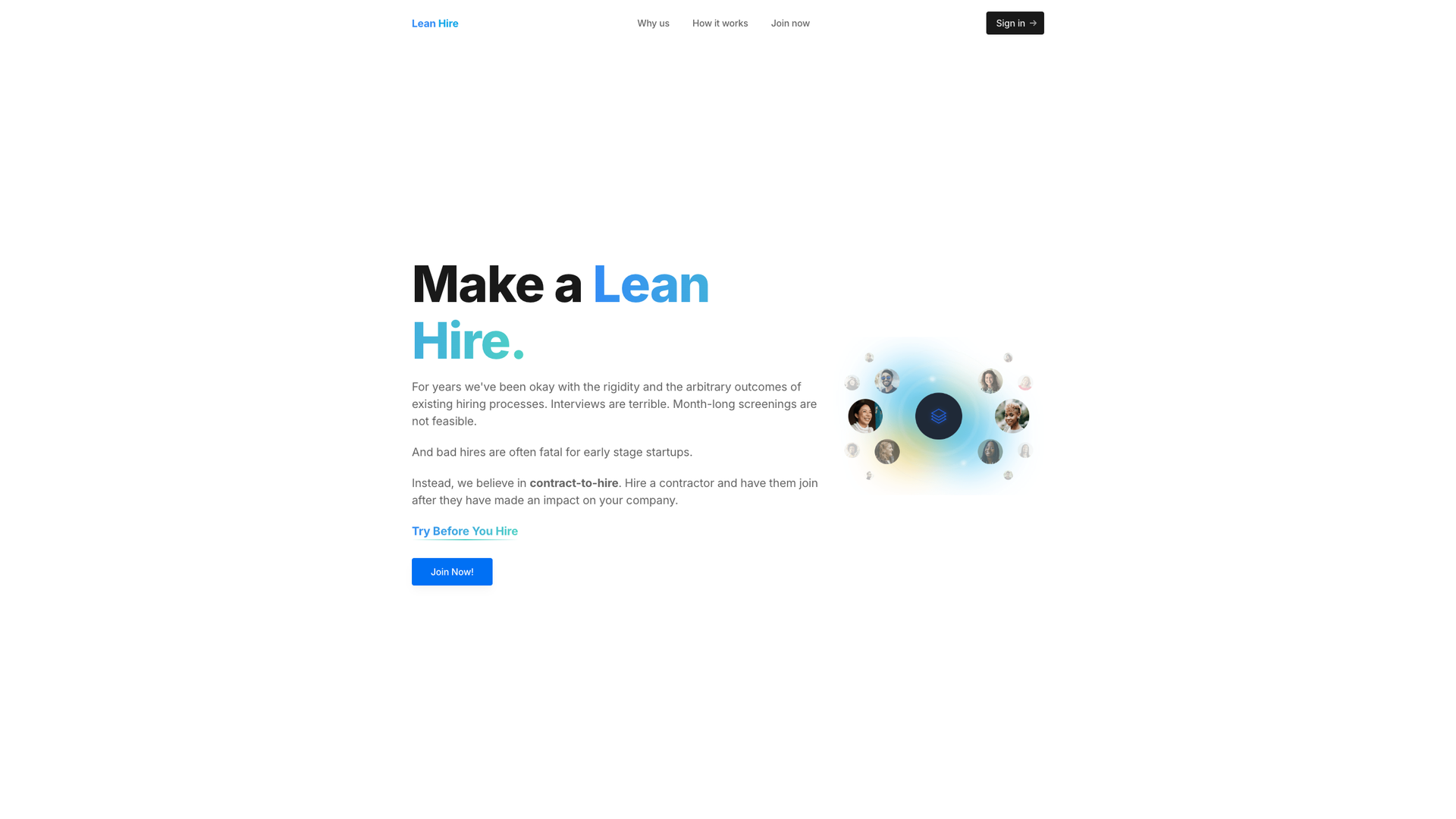 Lean Hire screenshot