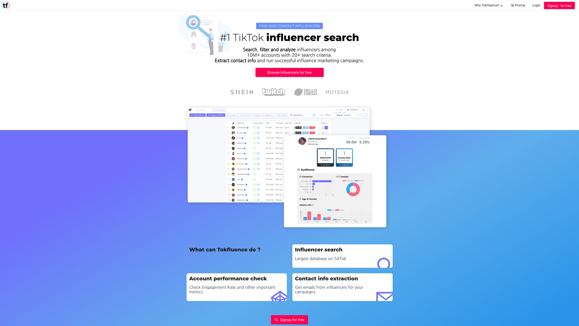 Tokfluence screenshot