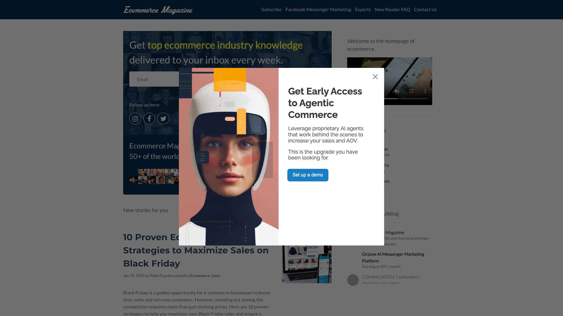 Ecommerce Magazine screenshot