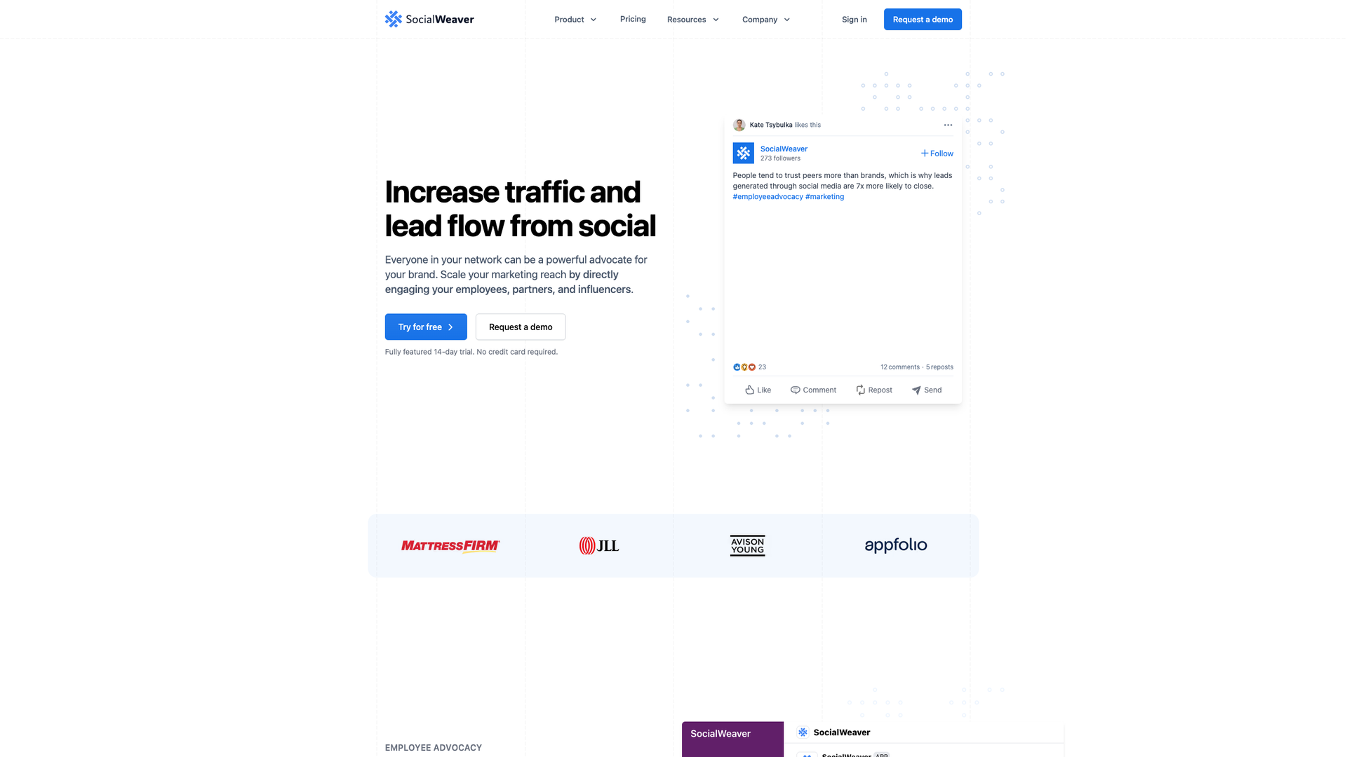 SocialWeaver screenshot