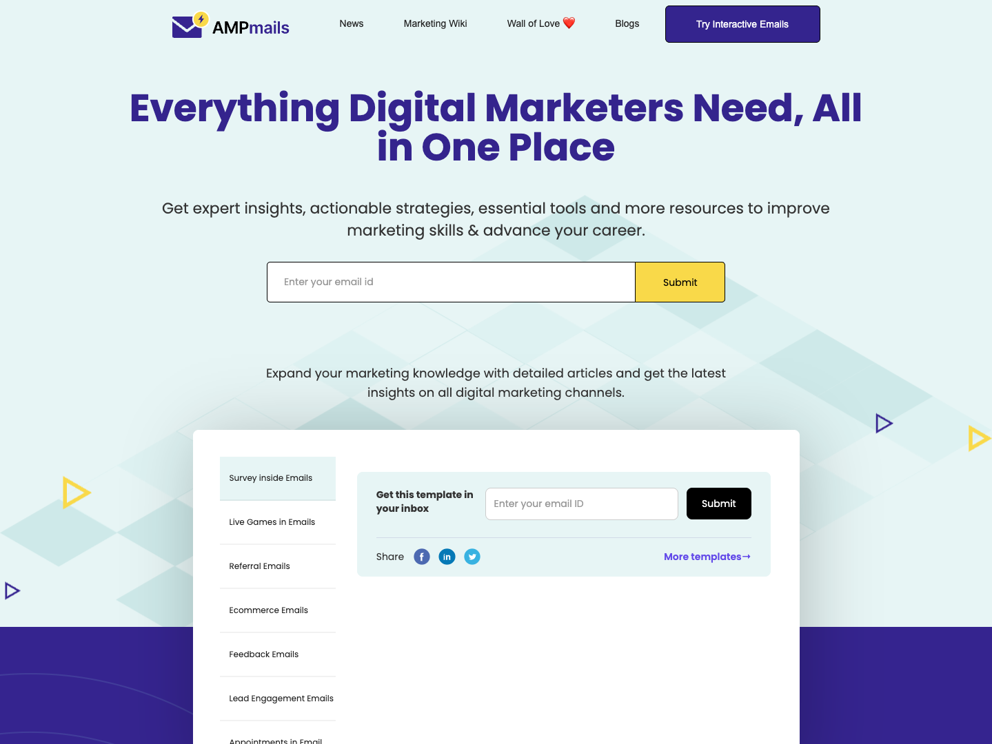 AMP Mails screenshot