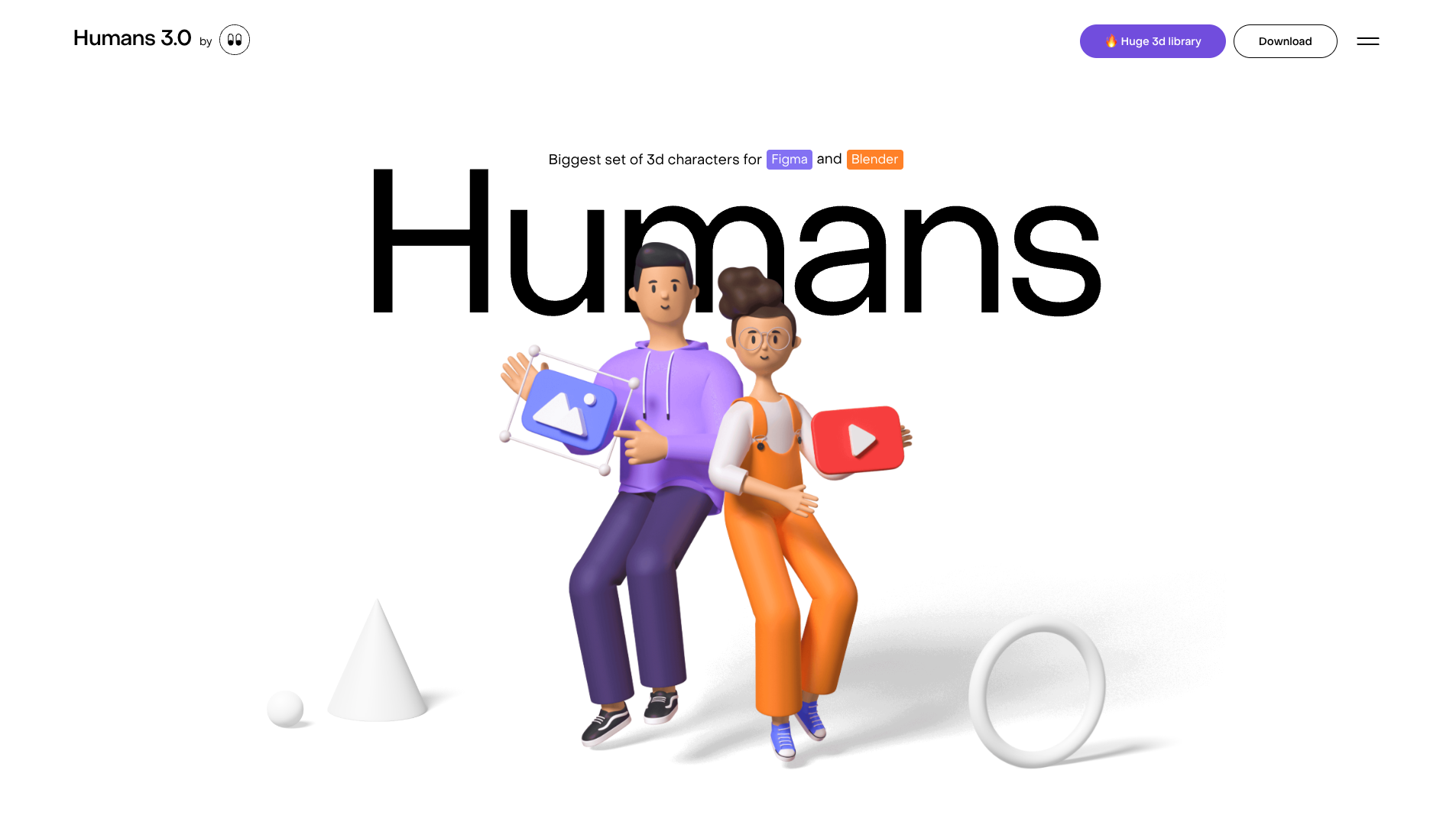 Humans 3D Characters screenshot