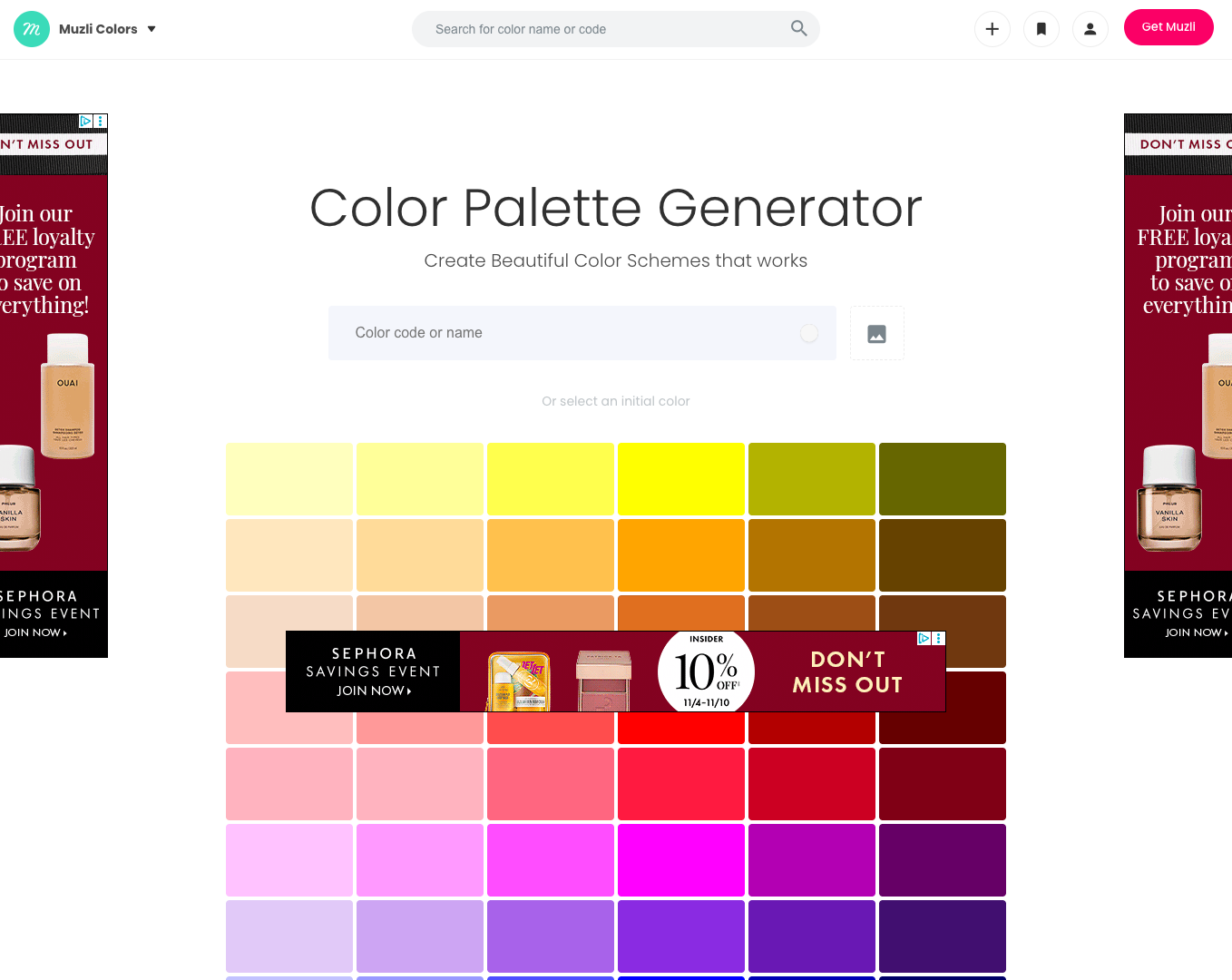 Color Palette Generator screenshot