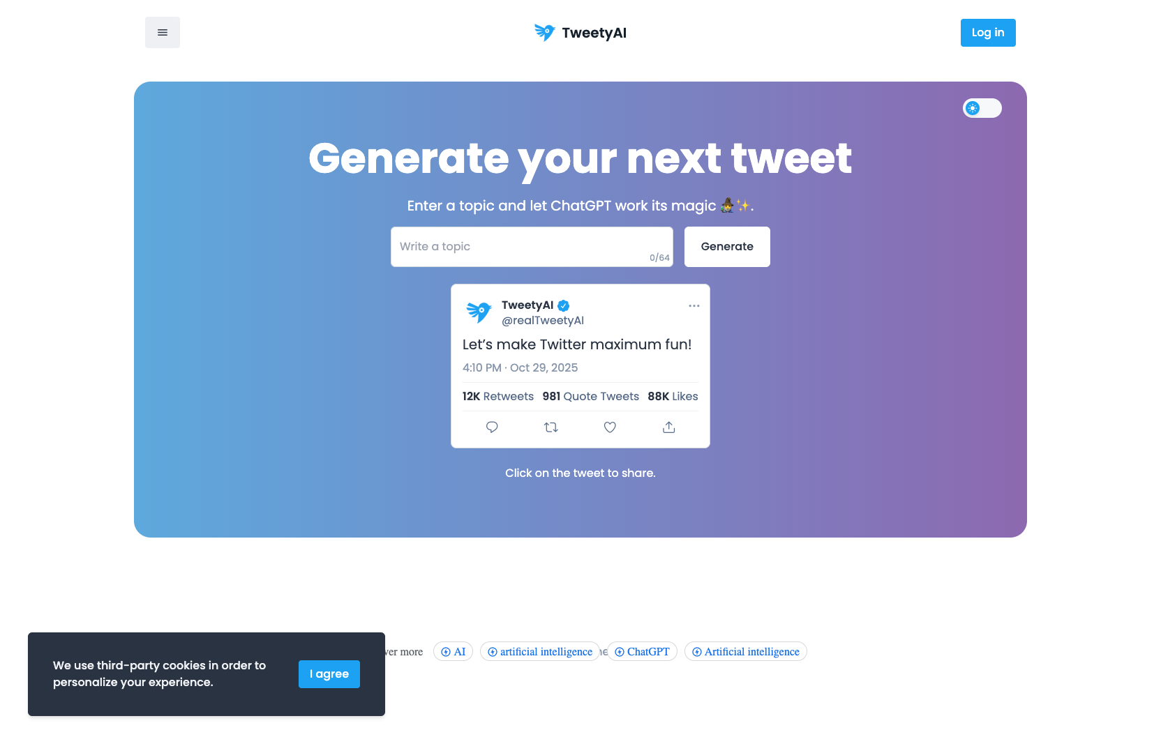 TweetyAI screenshot