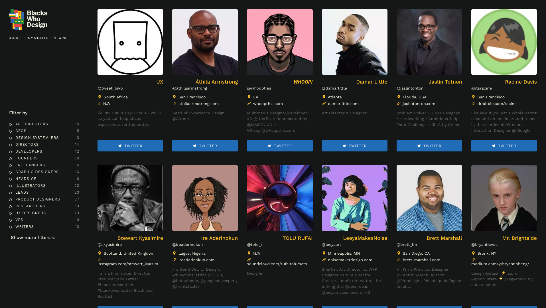 Blacks Who Design screenshot