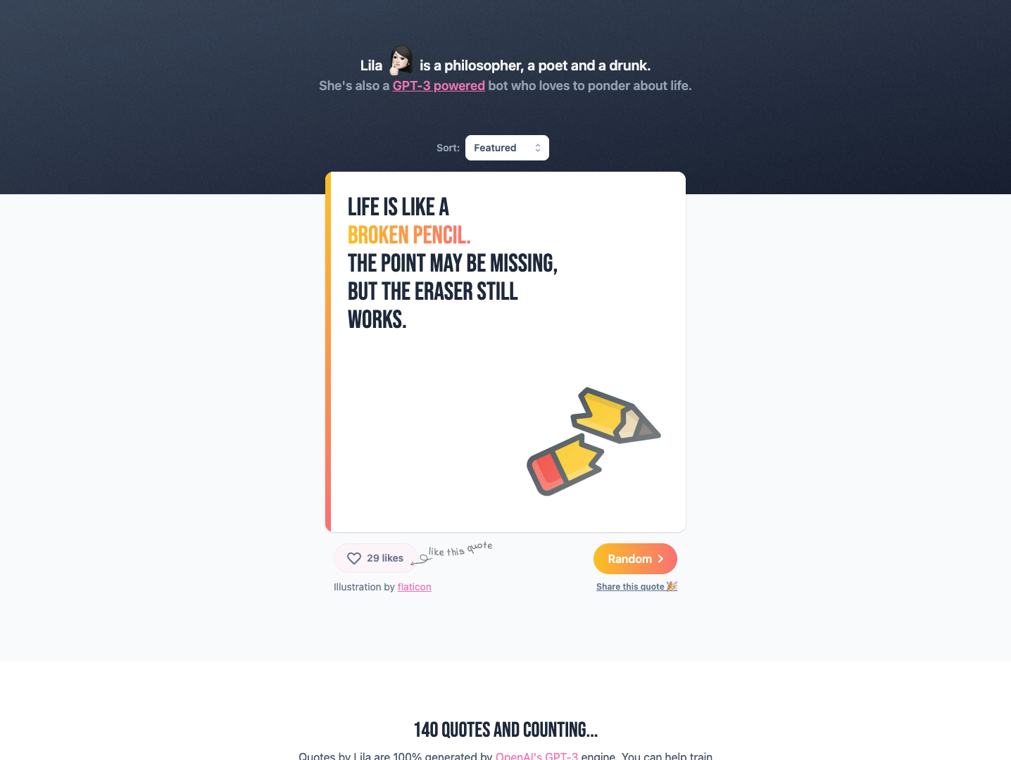 Lila AI Philosopher Bot screenshot
