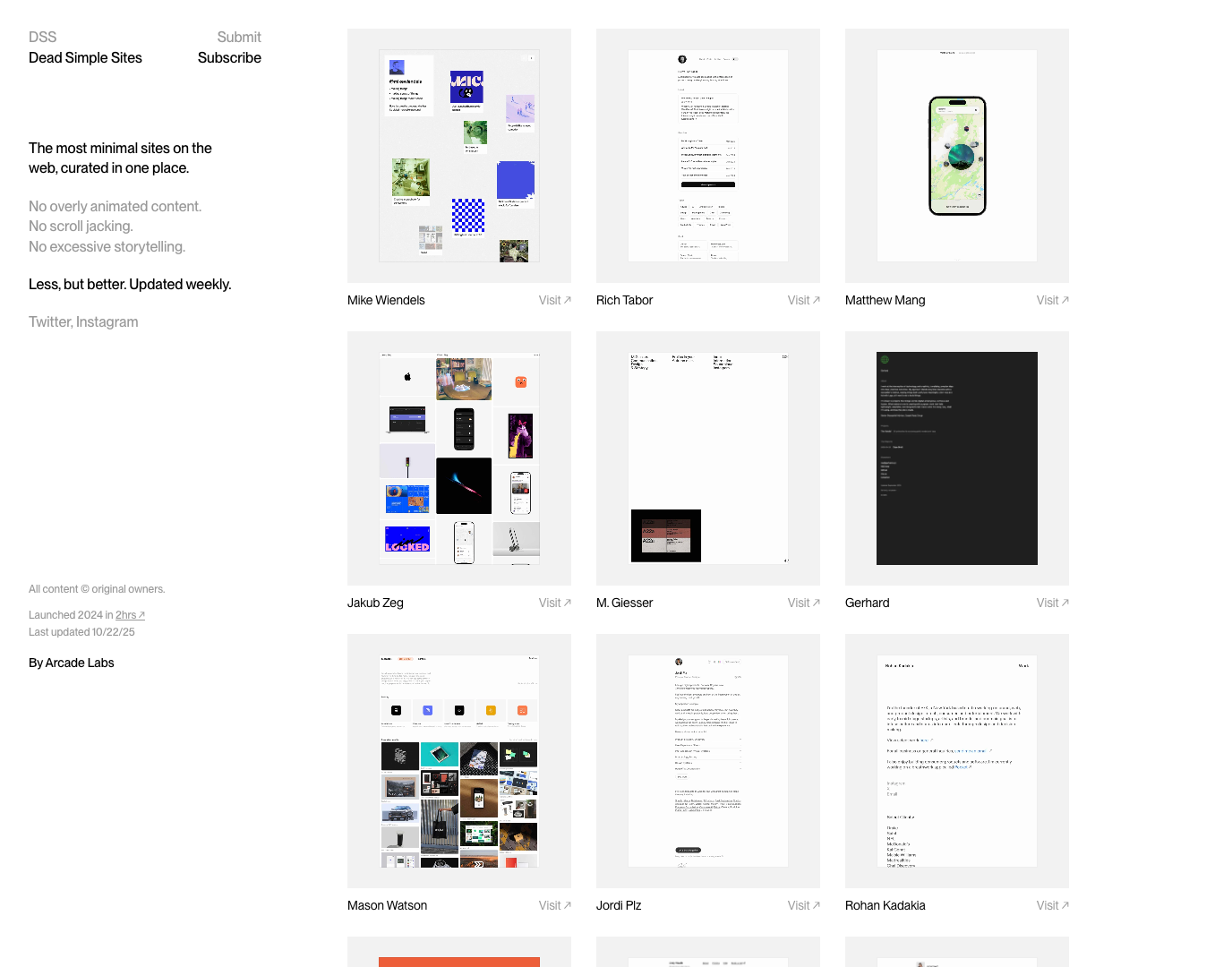 Dead Simple Sites screenshot