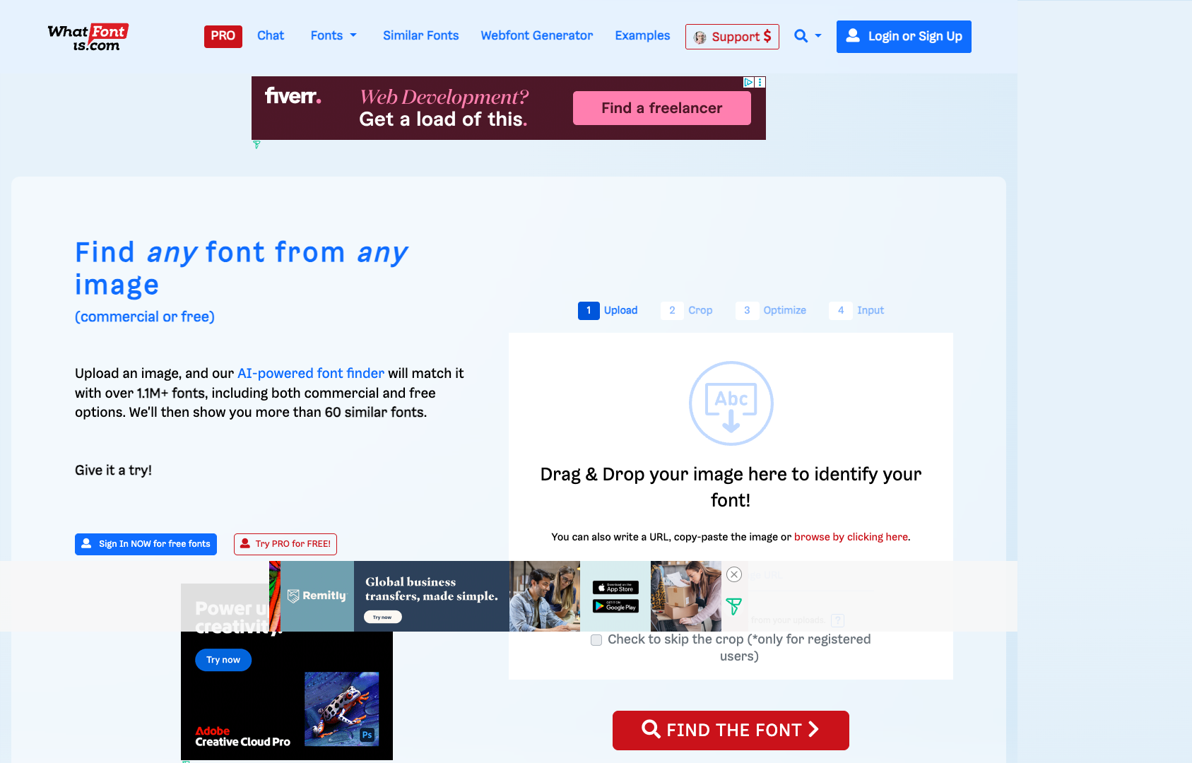Font Finder by What Font Is screenshot