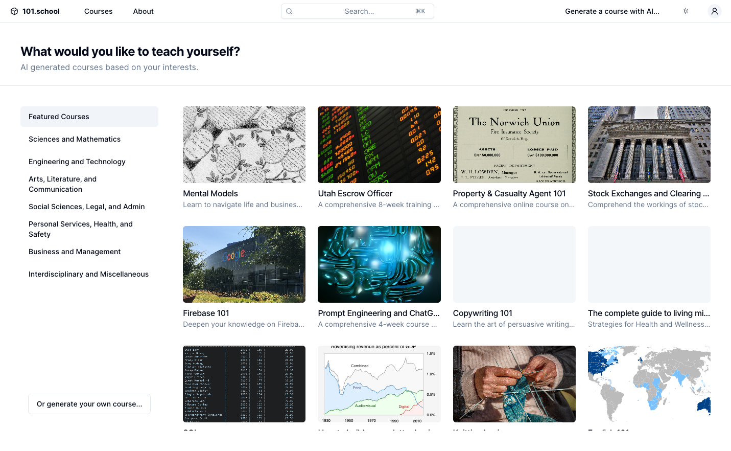 101.school screenshot