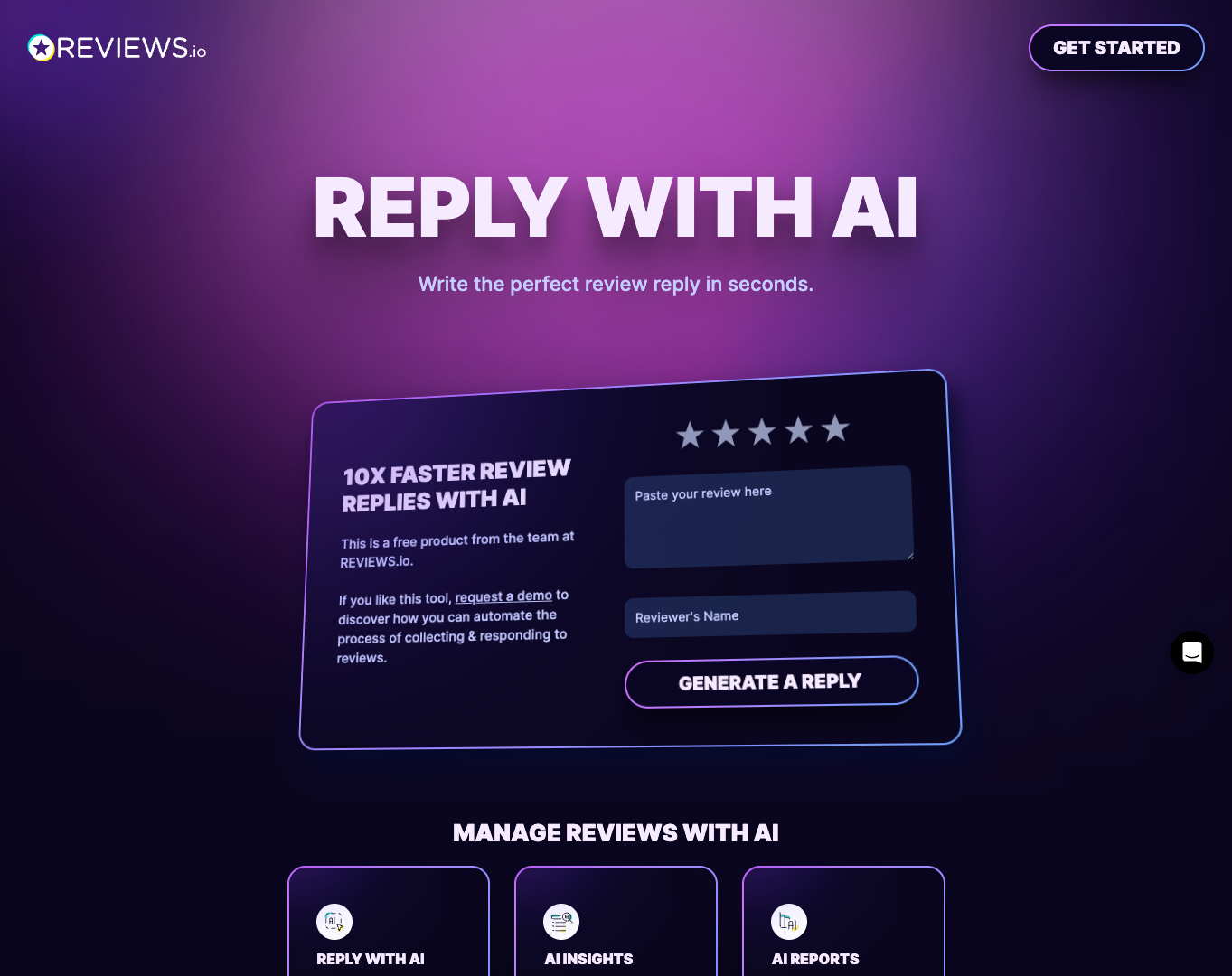 AI Review Reply Generator screenshot