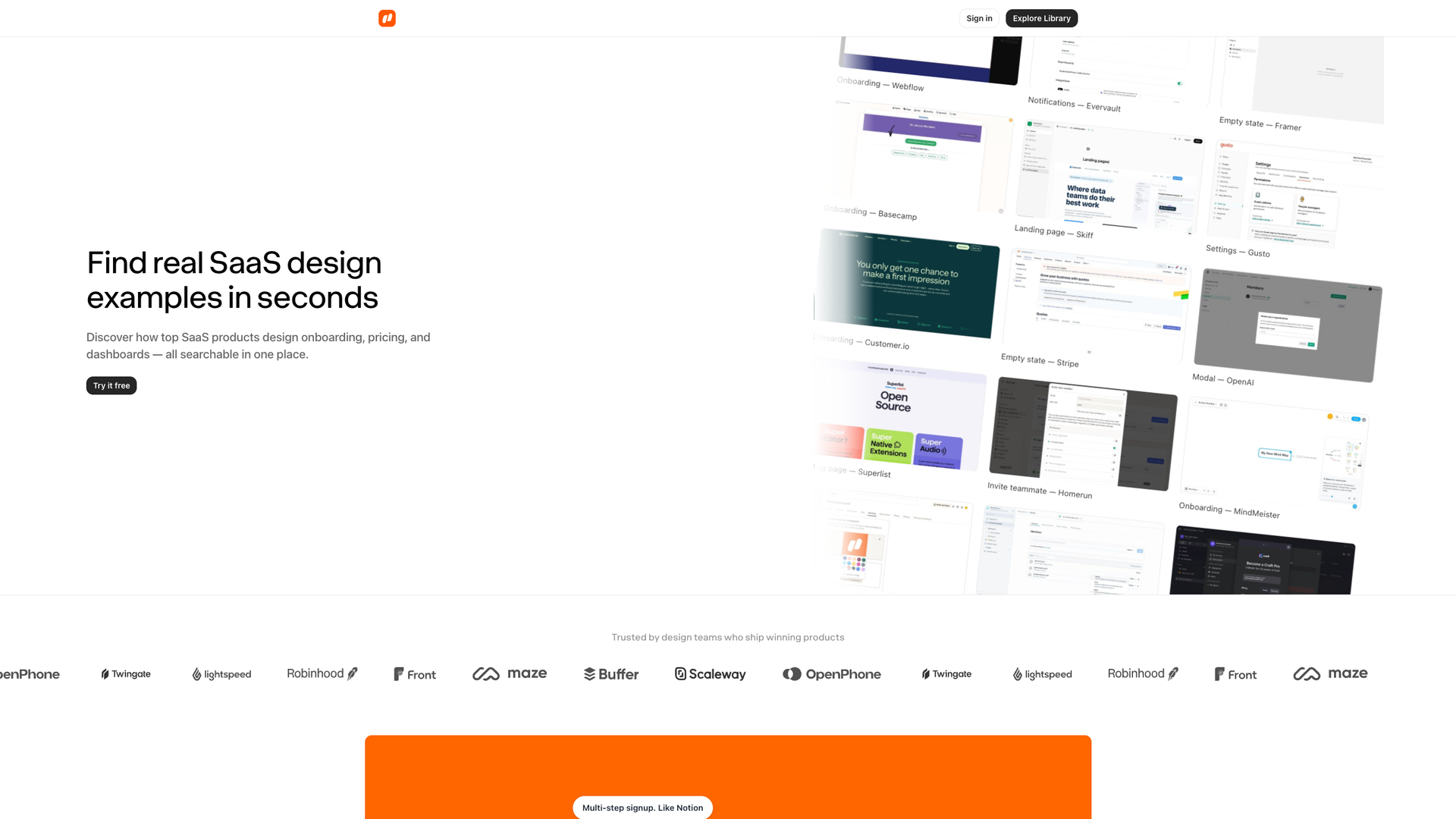 Nicelydone Design Research Library screenshot
