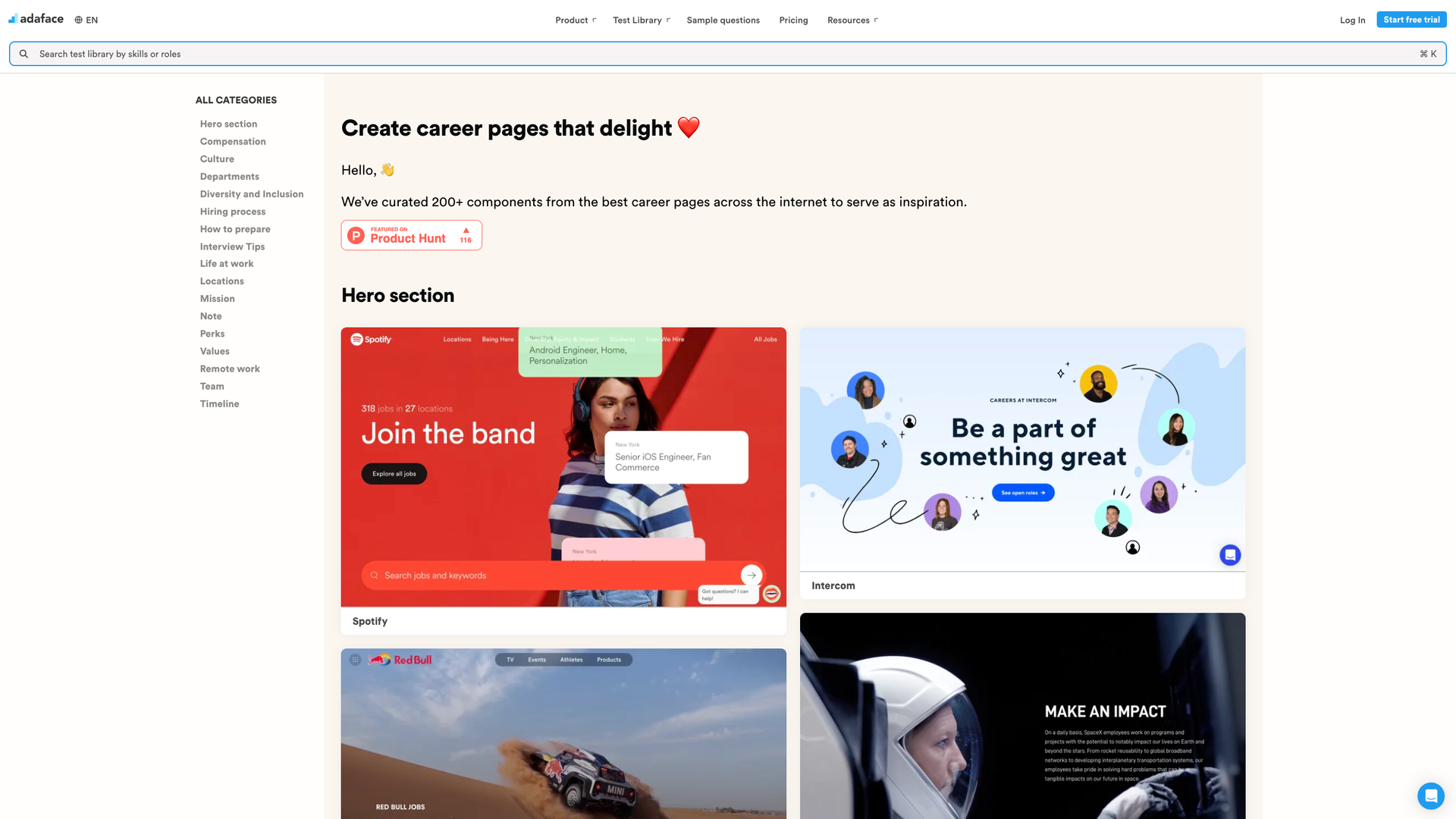 Career Pages Inspiration screenshot