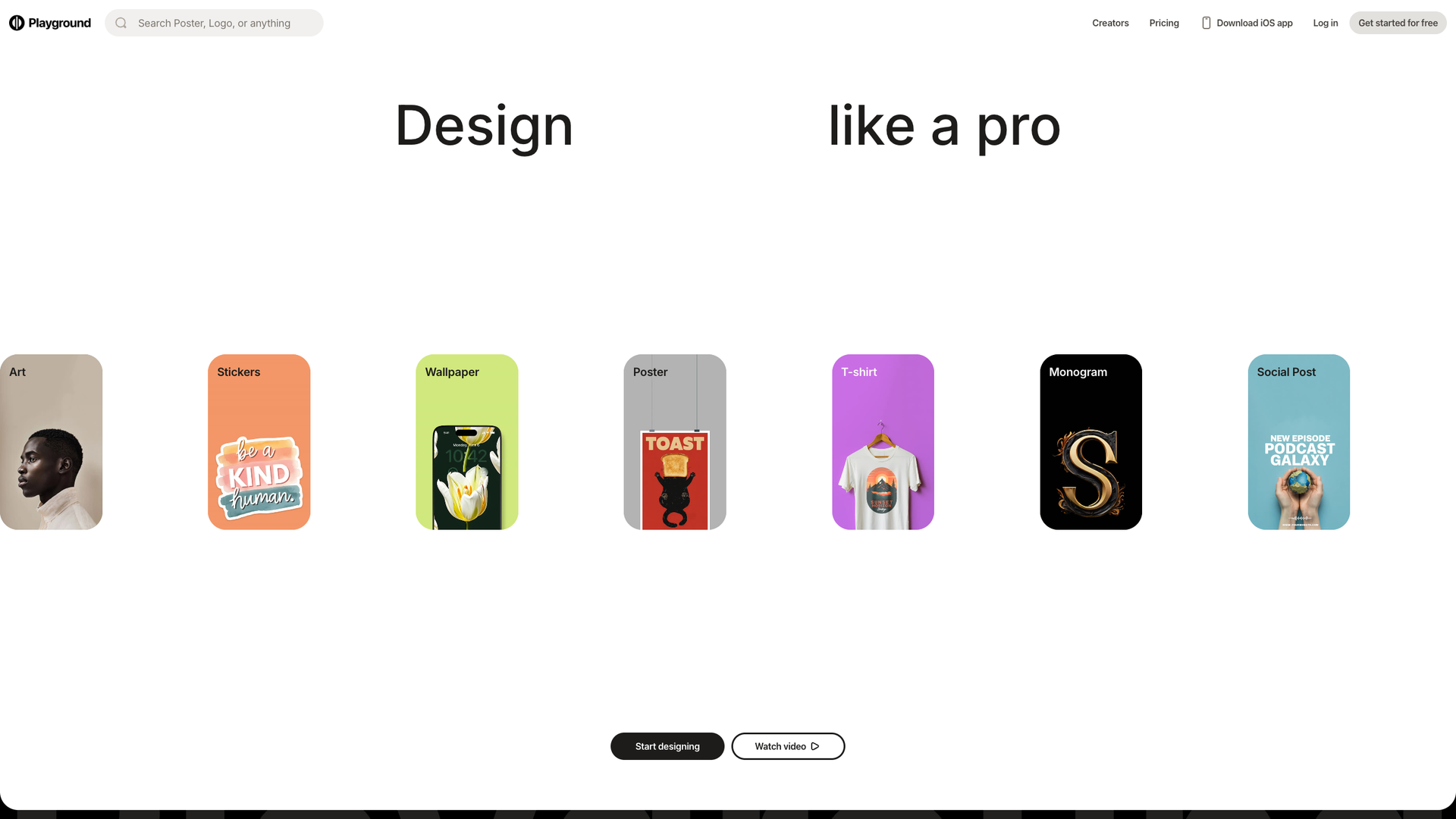 Playground AI Design Tool screenshot