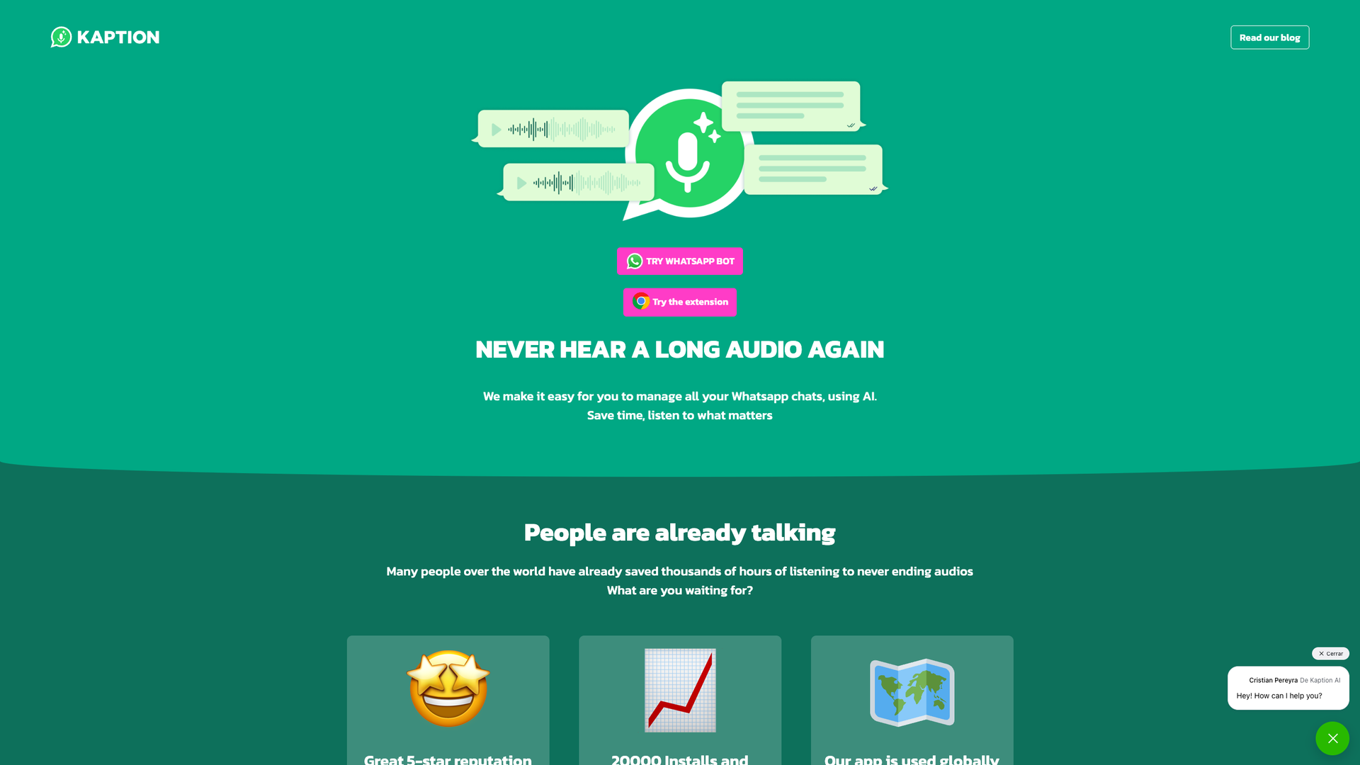 Kaption AI screenshot