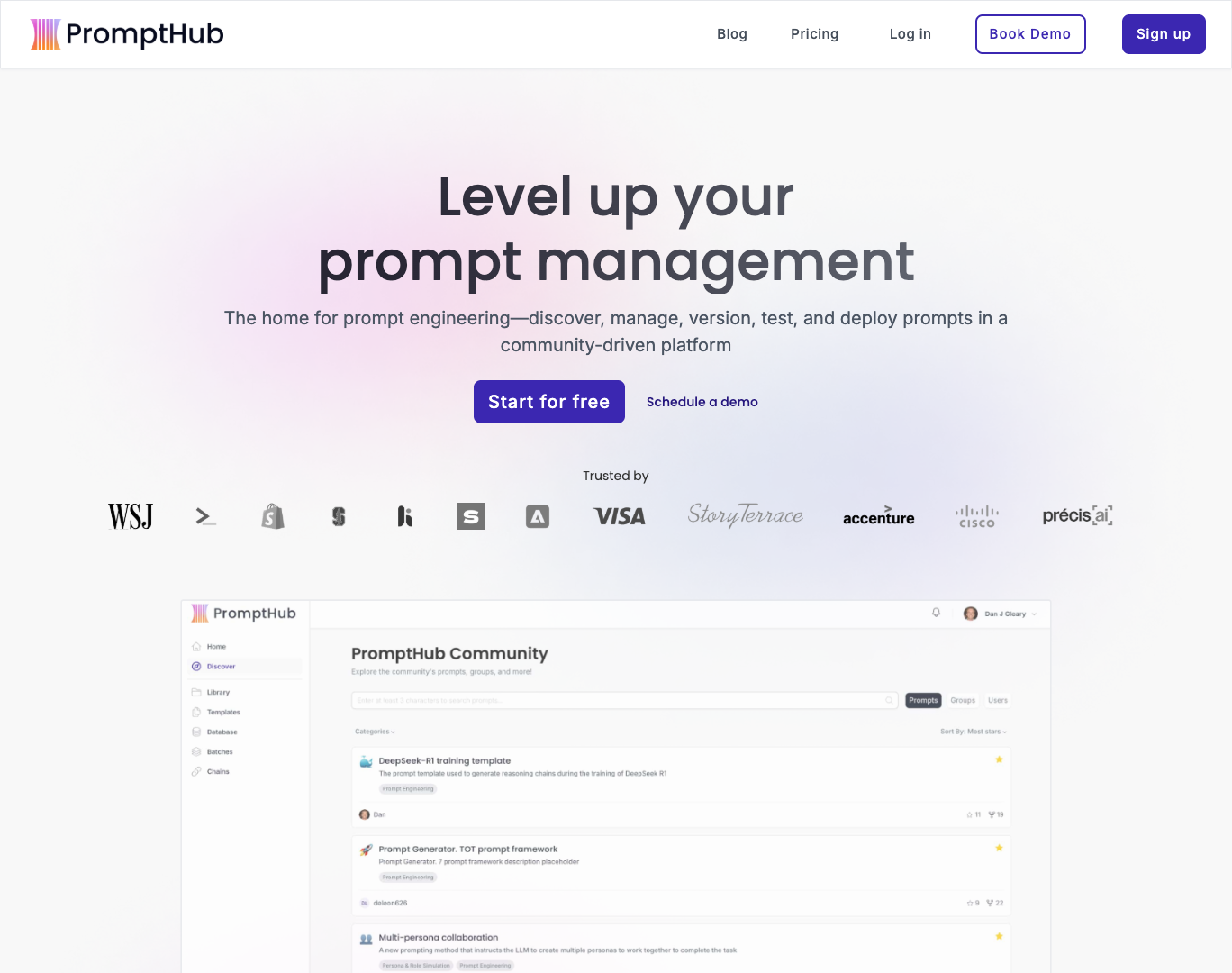 PromptHub screenshot