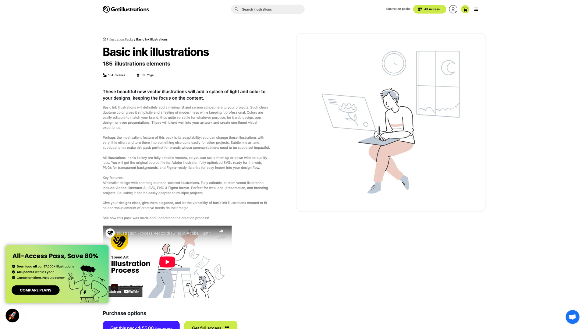 Basic Ink Illustrations screenshot