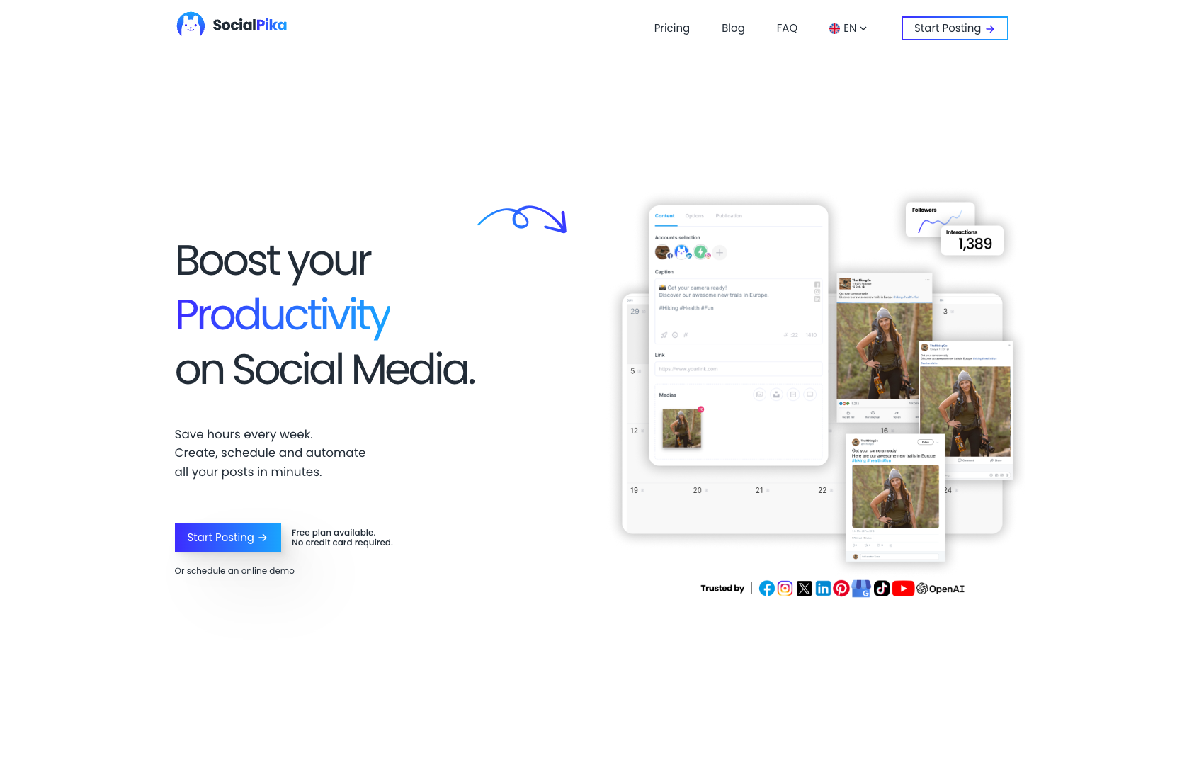 SocialPika screenshot