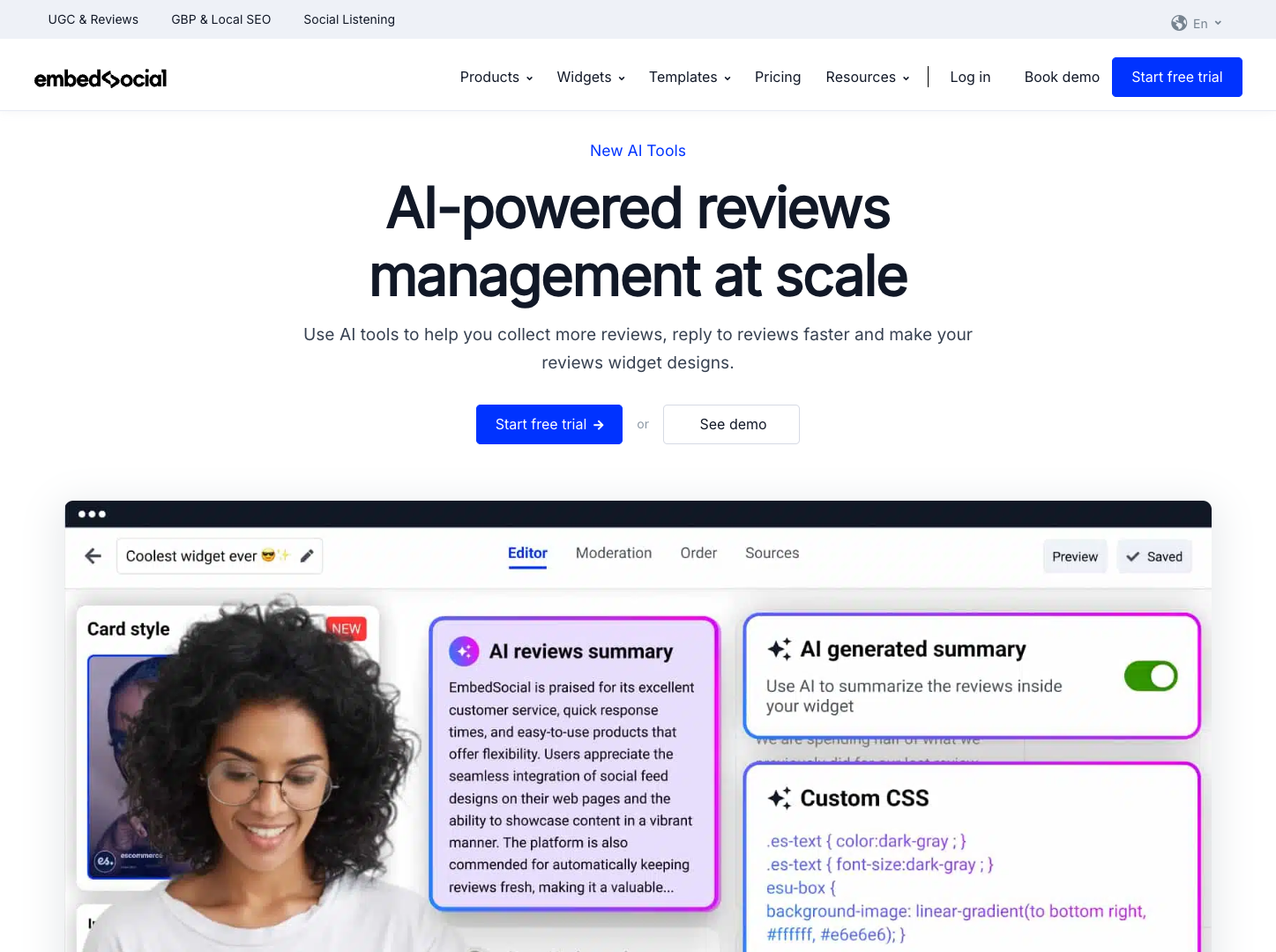 AI Reviews by EmbedSocial screenshot