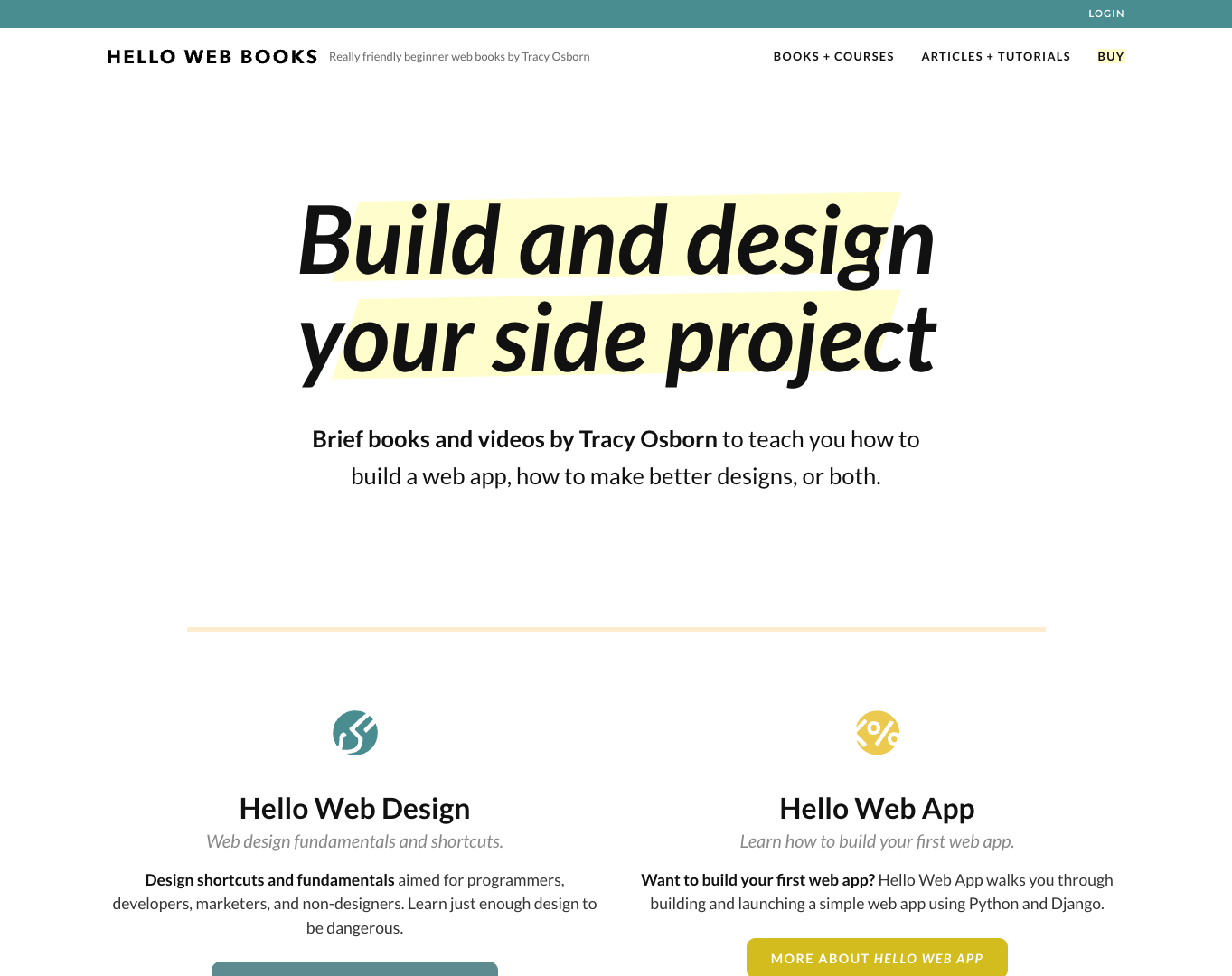 Hello Web Books screenshot