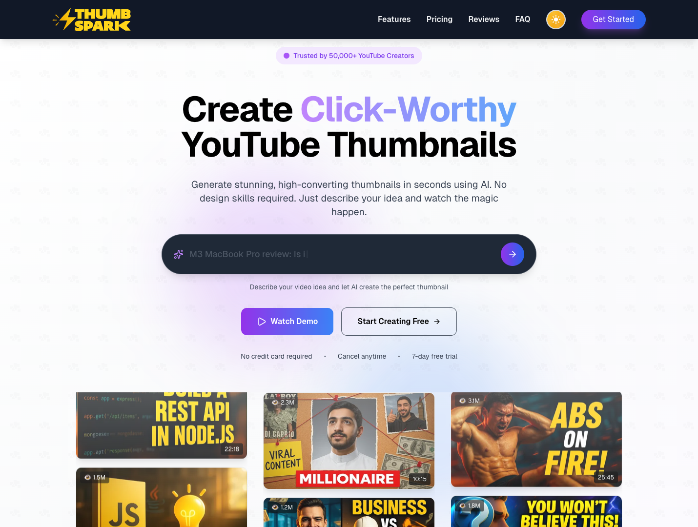 Thumbspark screenshot