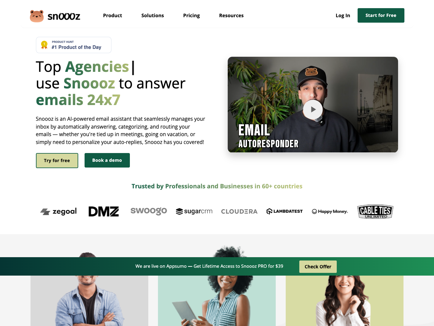 Snoooz AI screenshot