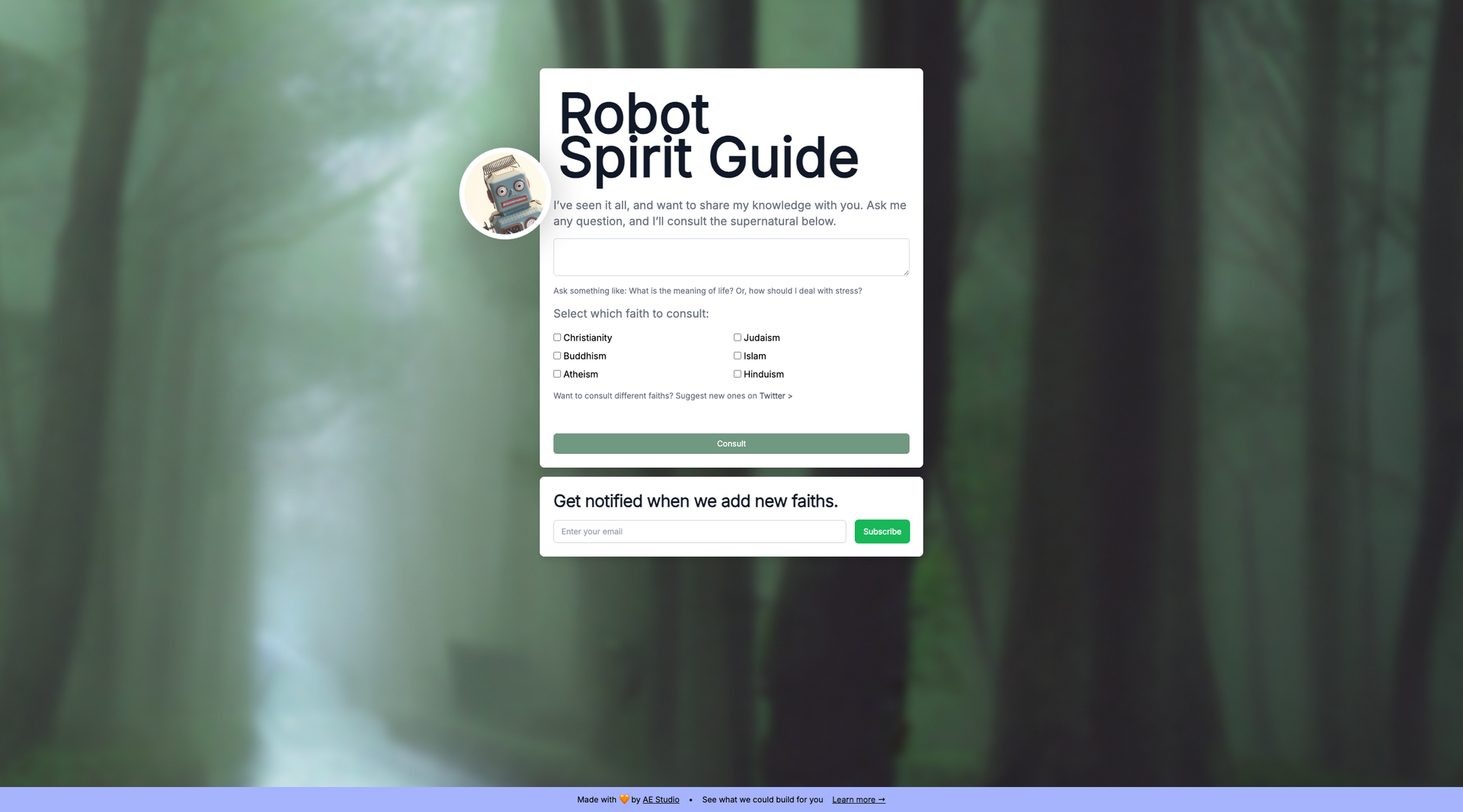 Robot Spirit Guide screenshot
