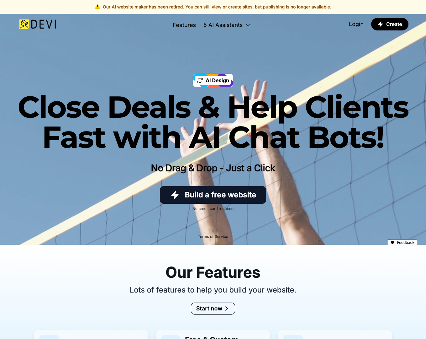 AI Website Builder screenshot