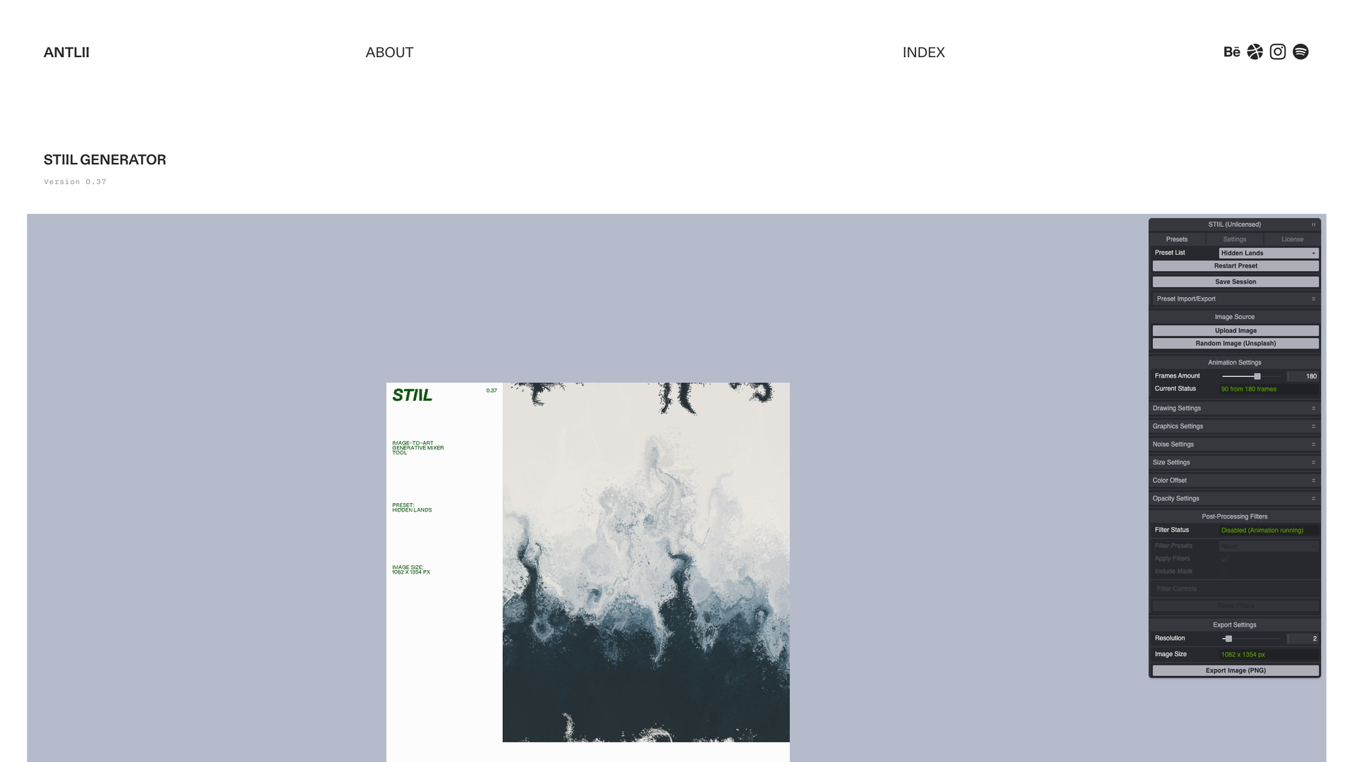 STIIL Generator screenshot