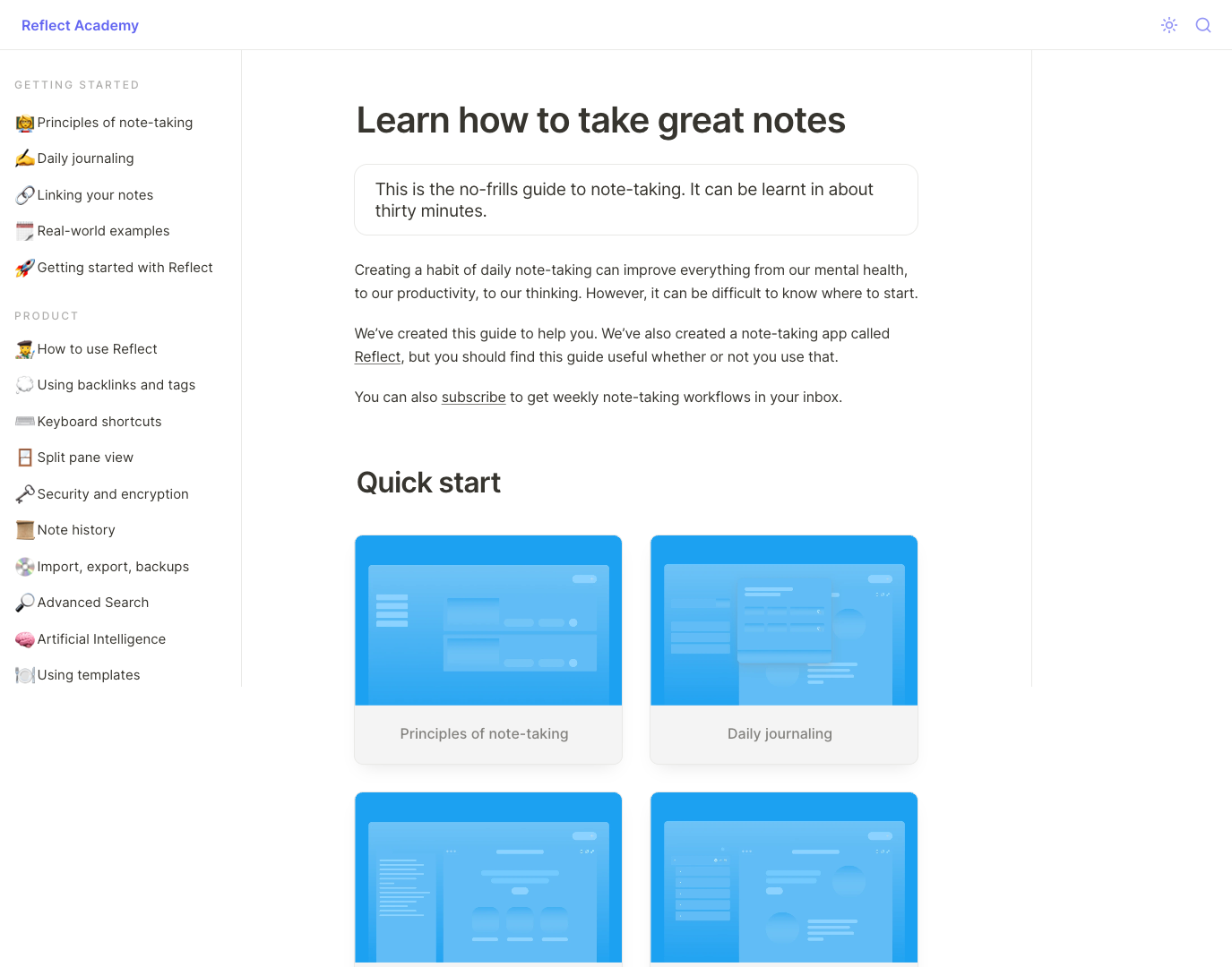 Reflect Academy screenshot