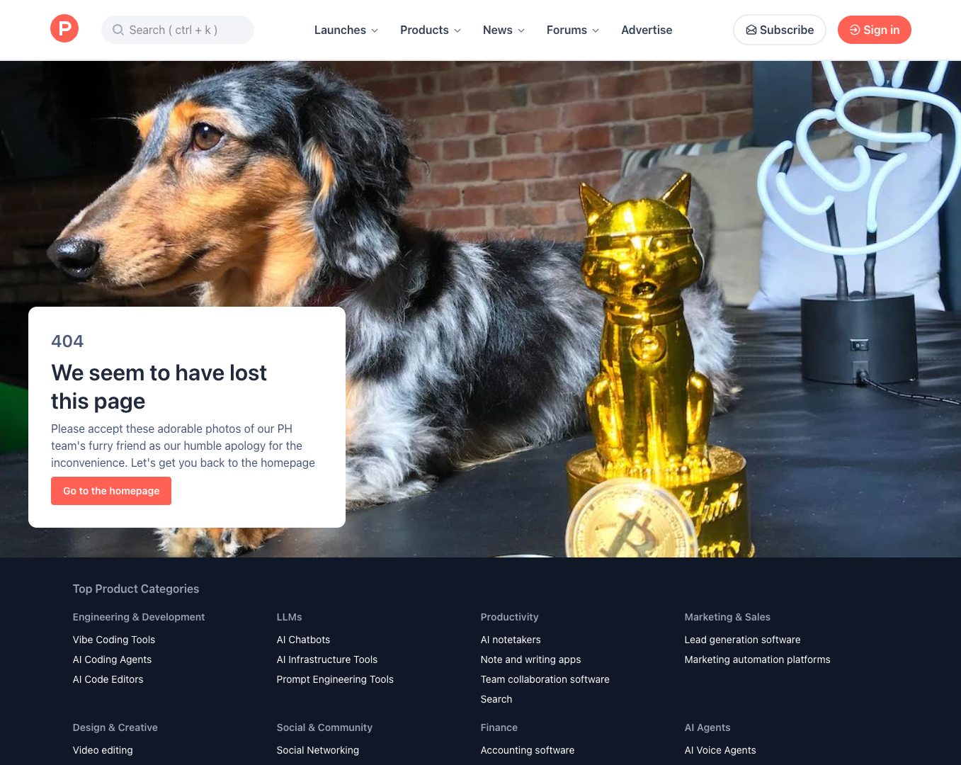 Product Hunt screenshot