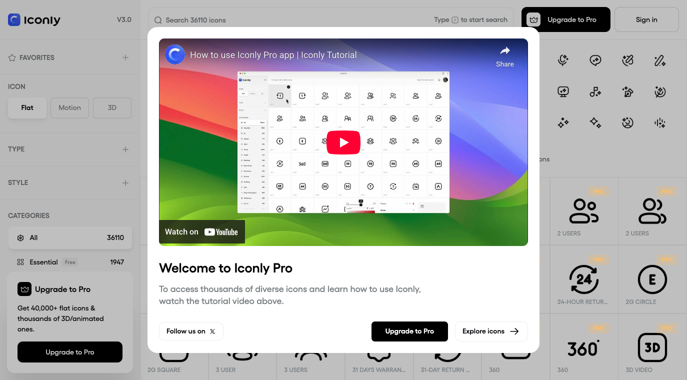 Iconly Pro screenshot