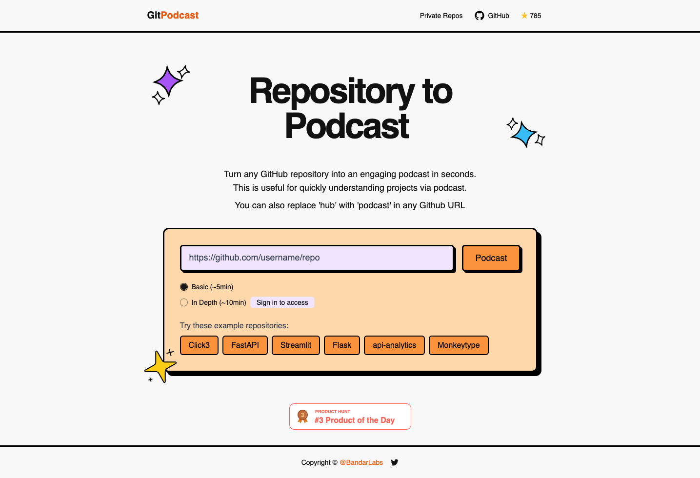 GitPodcast screenshot