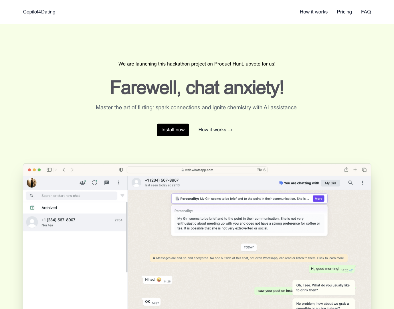 Copilot4Dating screenshot