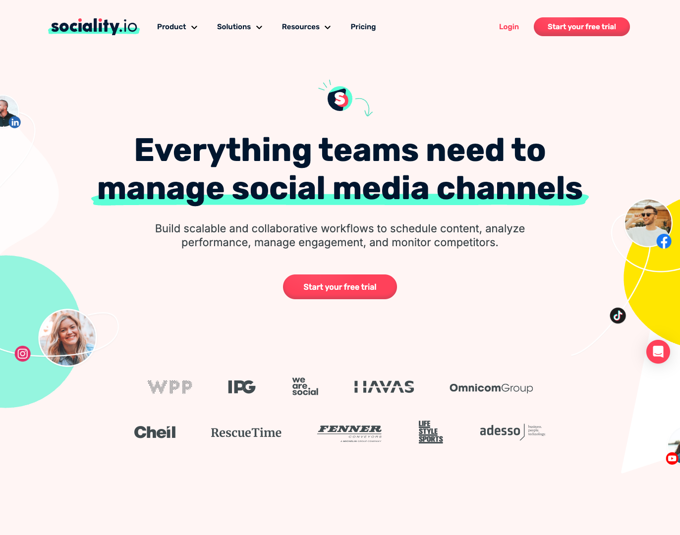 Sociality.io screenshot