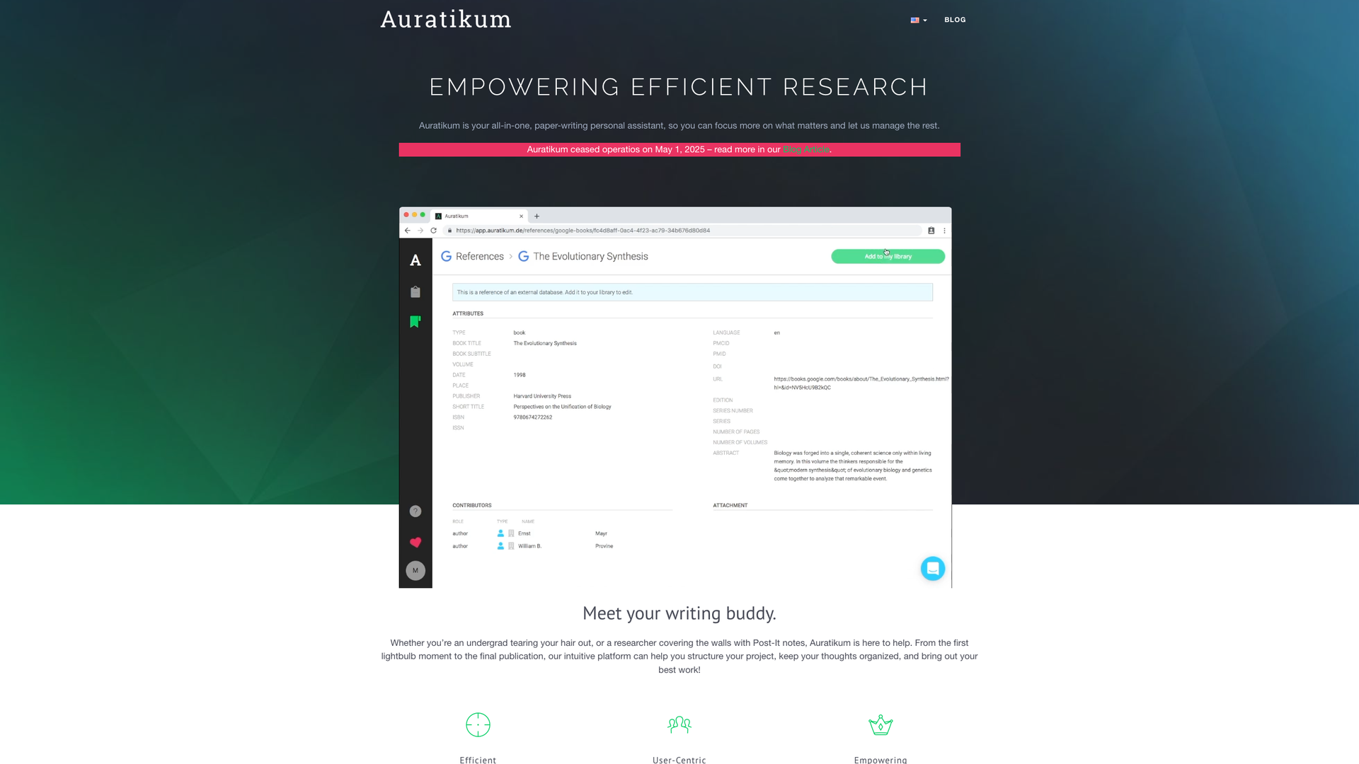 Auratikum screenshot