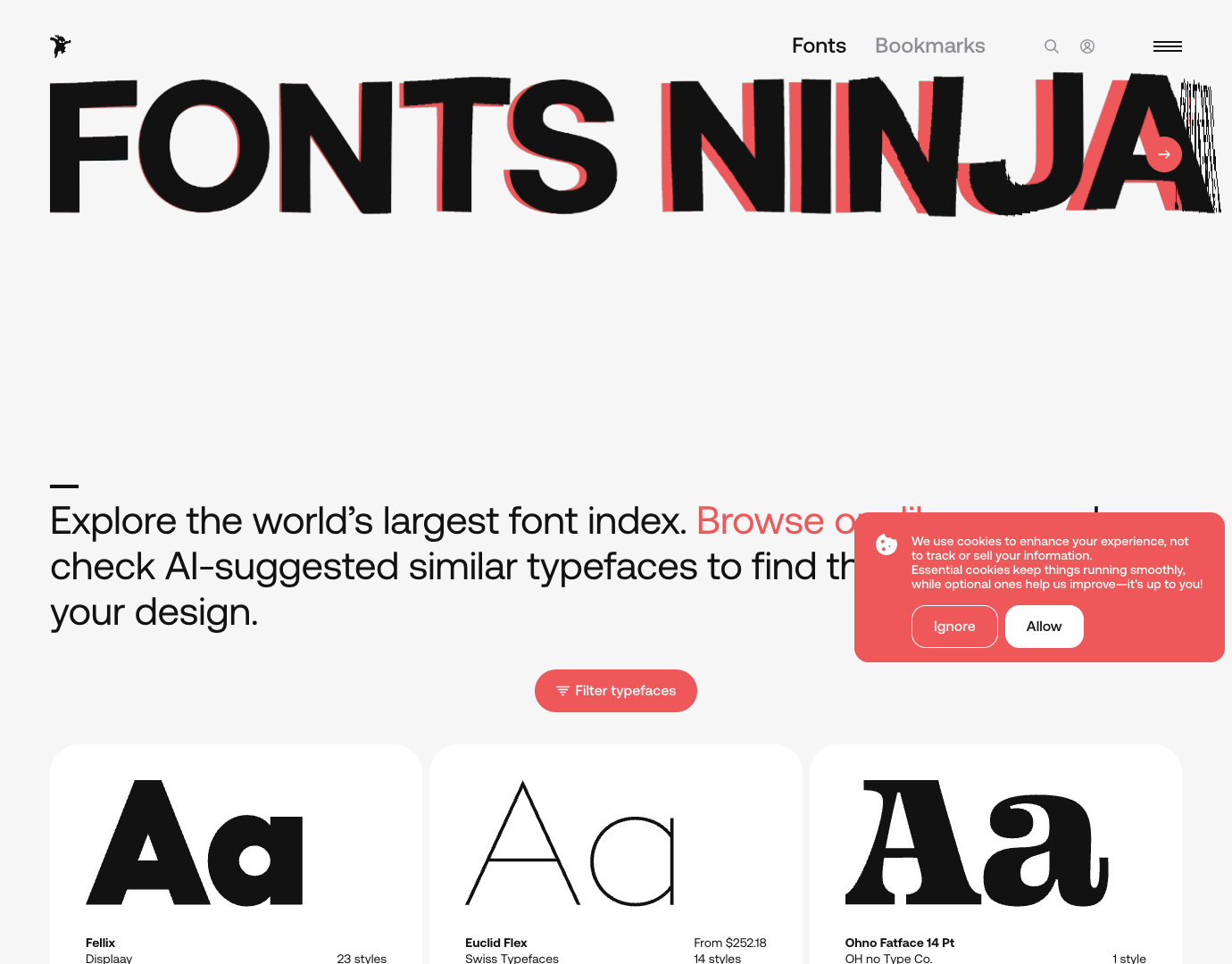 Fonts Ninja screenshot