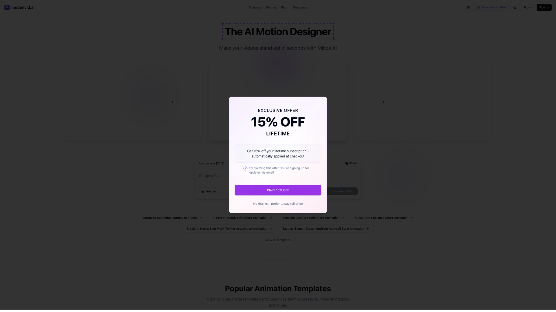 MotionVid AI screenshot